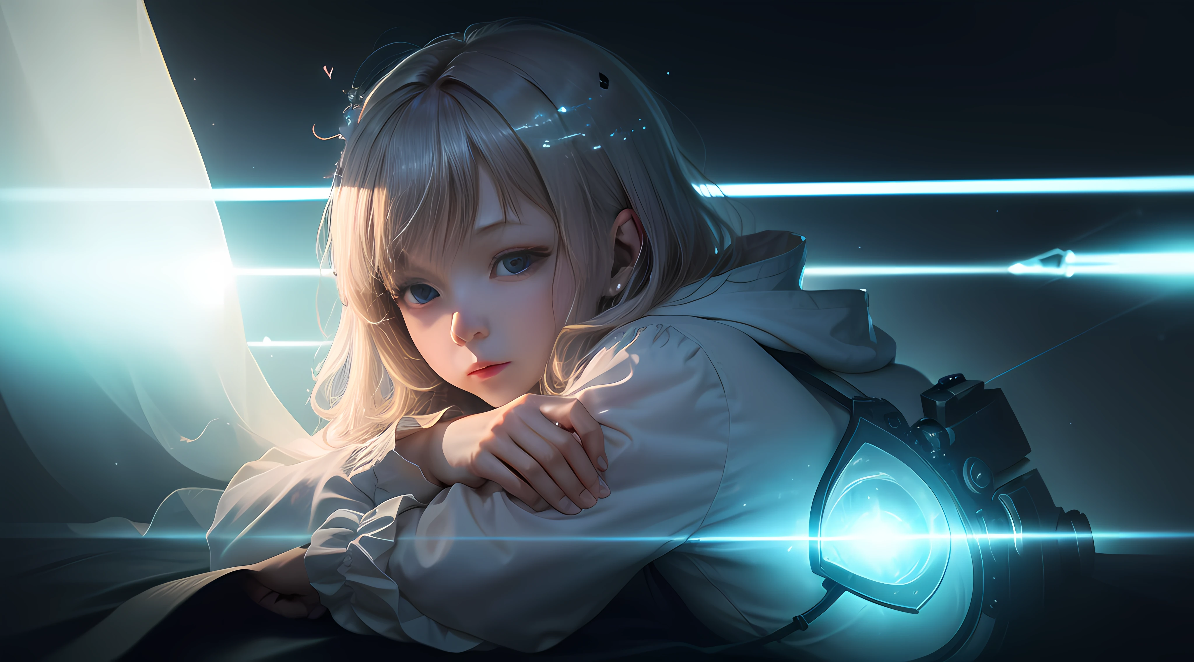 (((Sense of clarity:1.1+heartbeat:1.1),Yourself like a dream, Information of this era on the light screen, peacetime, It didn't happen after the end times), The world is in a period of complete peace, Nothing will happen in the end times。