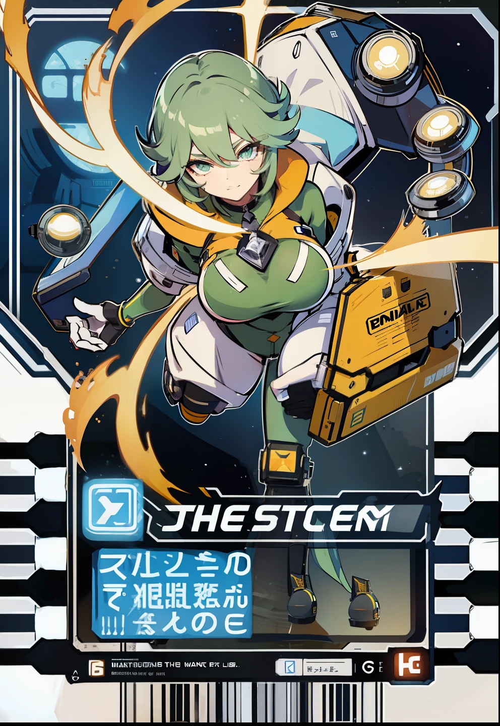 The cards，Futuristic，Raised sexy，huge tit，a beauty girl