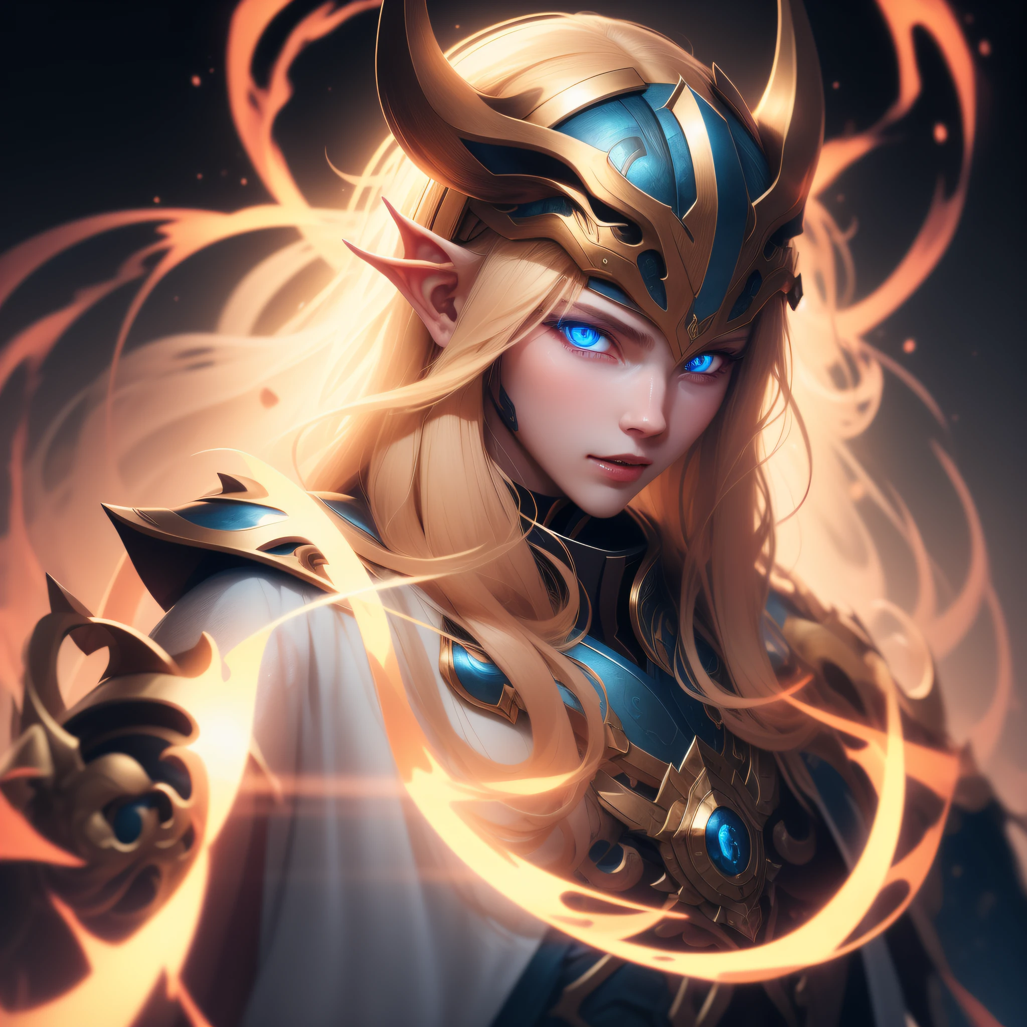 (masterpiece, top quality, best quality, official art, beautiful and aesthetic:1.2),(8k, best quality, masterpiece:1.2),
huizhang, blue_eyes, horns, jewelry, long_hair, looking_at_viewer, male_focus, open_mouth, solo, teeth, transparent_background, simple_background, armor, mask, glowing, helmet, black_background, portrait, glowing_eyes, helm, huizhang