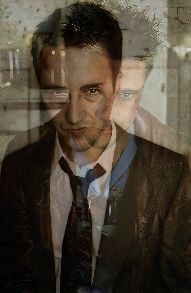 There's a man in a suit and tie standing in front of a window, Dale Cooper, clube da luta, verdadeiro detetive, Hannibal, Tyler Durden, Finnish Macmanus, Matt Murdock vs Saul Goodman, Agente Cooper, Duas Caras, inspirado em Kevin Connor, Eduardo Norton, great pinterest photo, Directed by: Silvia Pelissero, Hannibal Leitor