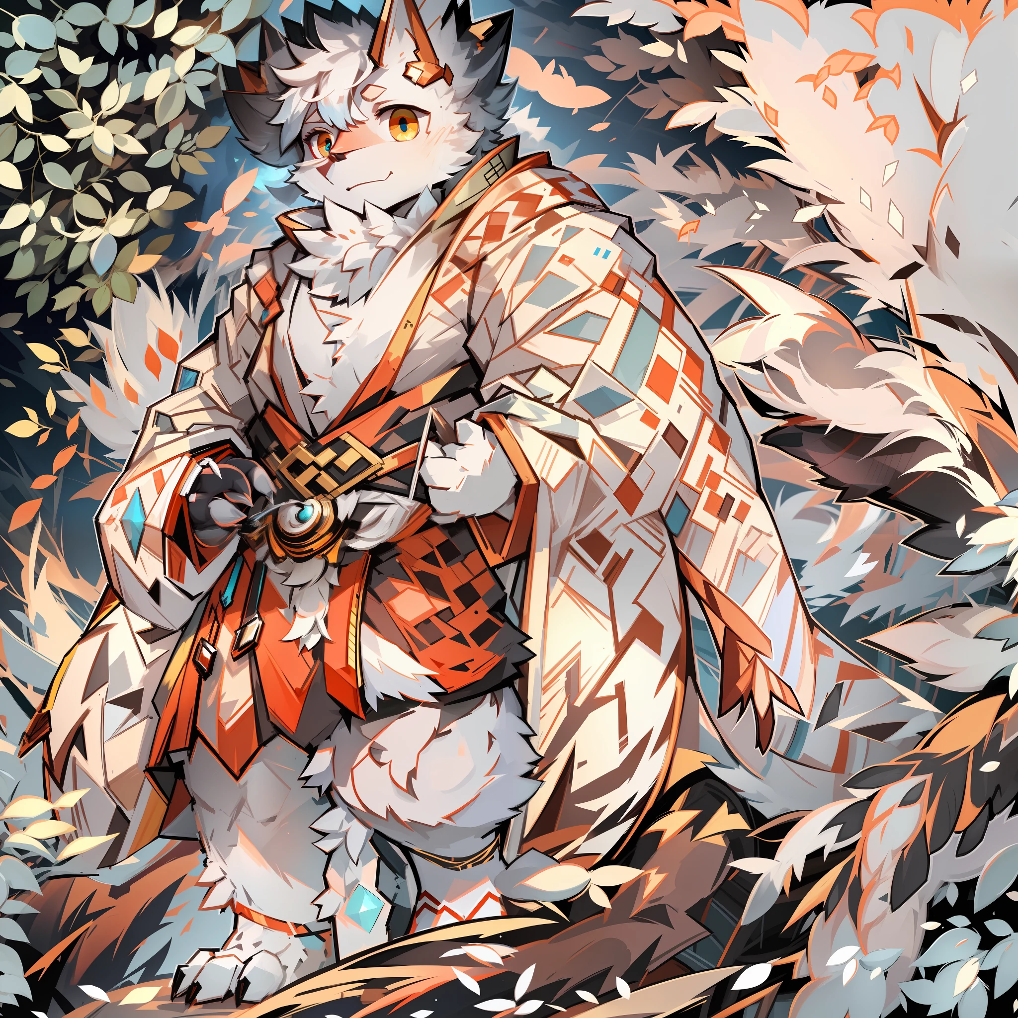 White hair，ultraclear，8k