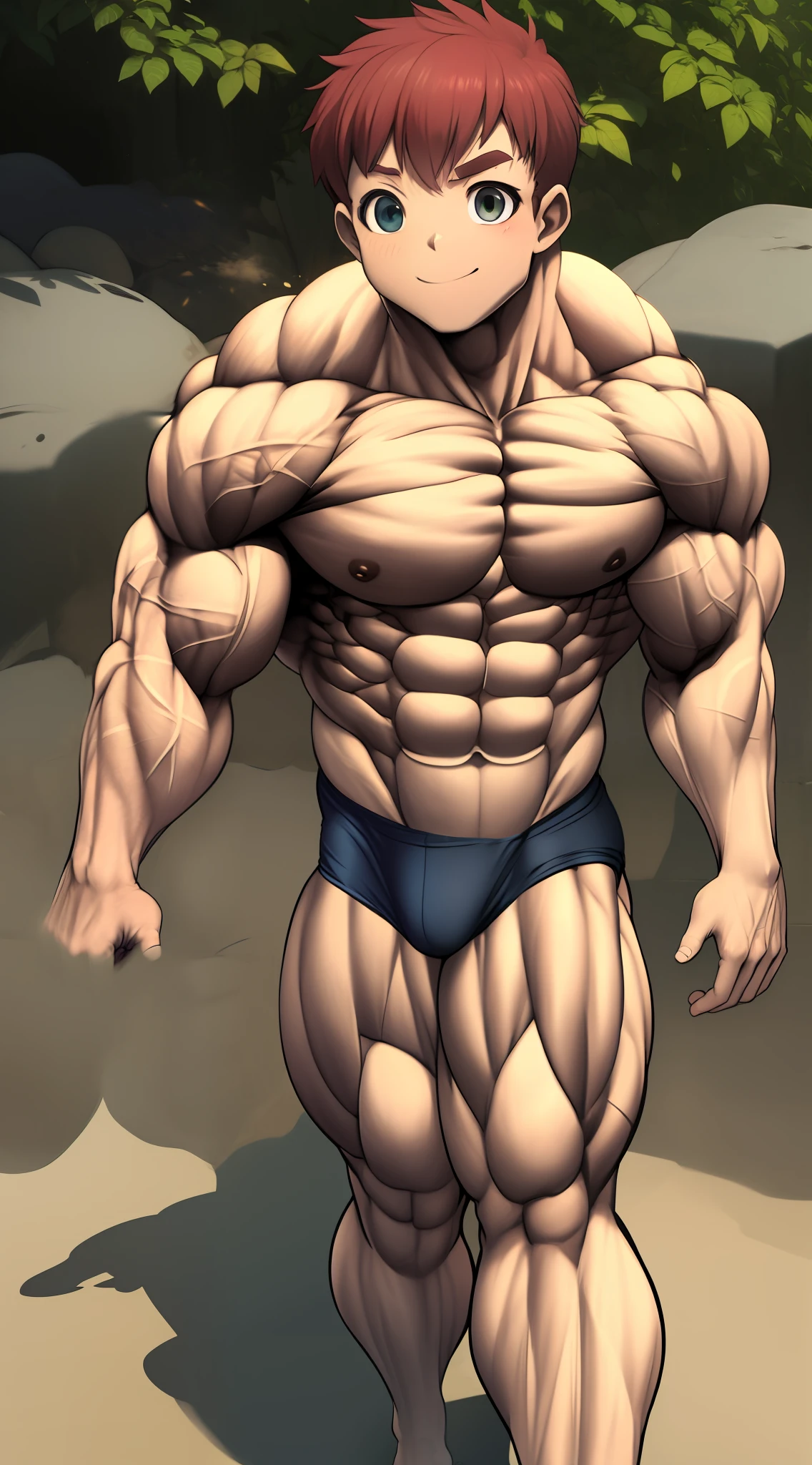 Strong muscular man