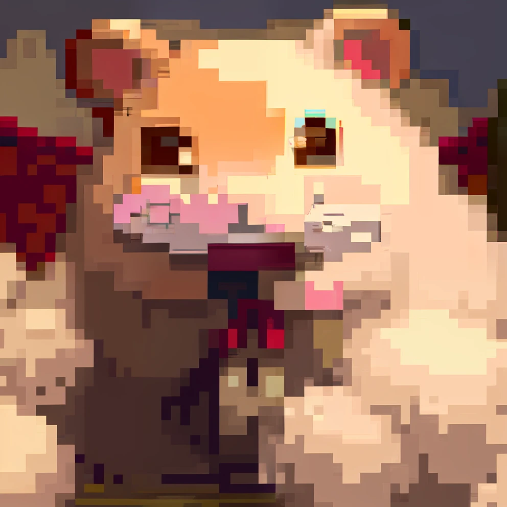 There is a hamster sitting in a cage, photo of a hamster, hamster, 🐿🍸🍋, r/awww, sits on a finger, hamsters, Tongue out, giving the middle finger, waving and smiling, waving at the camera, with small nose, r / Painted Minnis, resin, the cutest creature in the world