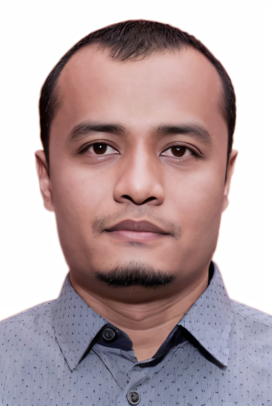 arafed man with a blue shirt and a tie looking at the camera, mohamed chahin, khyzyl saleem, ramil sunga, raden saleh, profile portrait, by Abidin Dino, saadane afif, inspired by Bikash Bhattacharjee, full protrait, potrait, professional profile picture, photo portrait