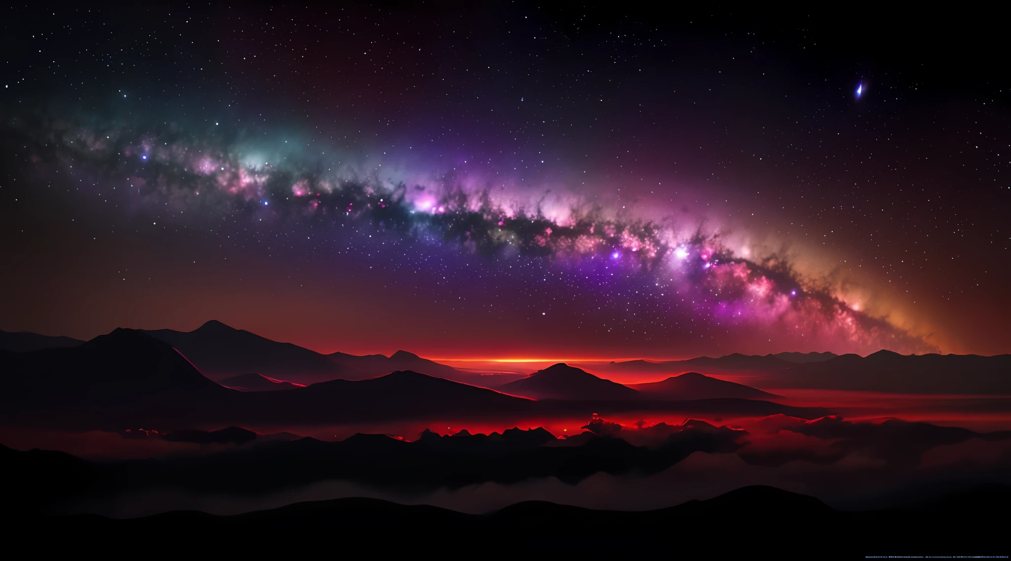 (best quality,masterpeace),(hyperdetailed colourful),
A galaxy of swirling nebulas and stars
,perfect composition, best exposition,
, hdr, cinematic lighting, trending on artstation,trending on CGSociety, professional  oil painting,immense detail,