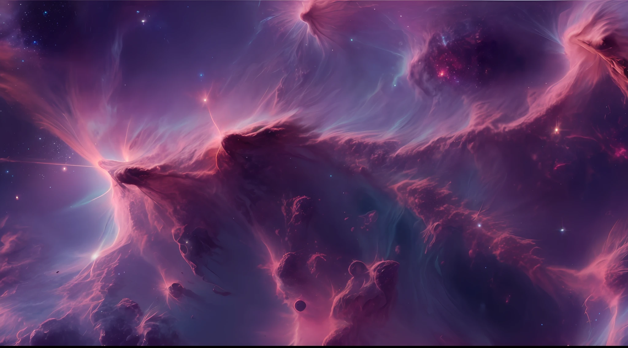 photo of a nebula from space, close up, high detail, 8k, photorealistic