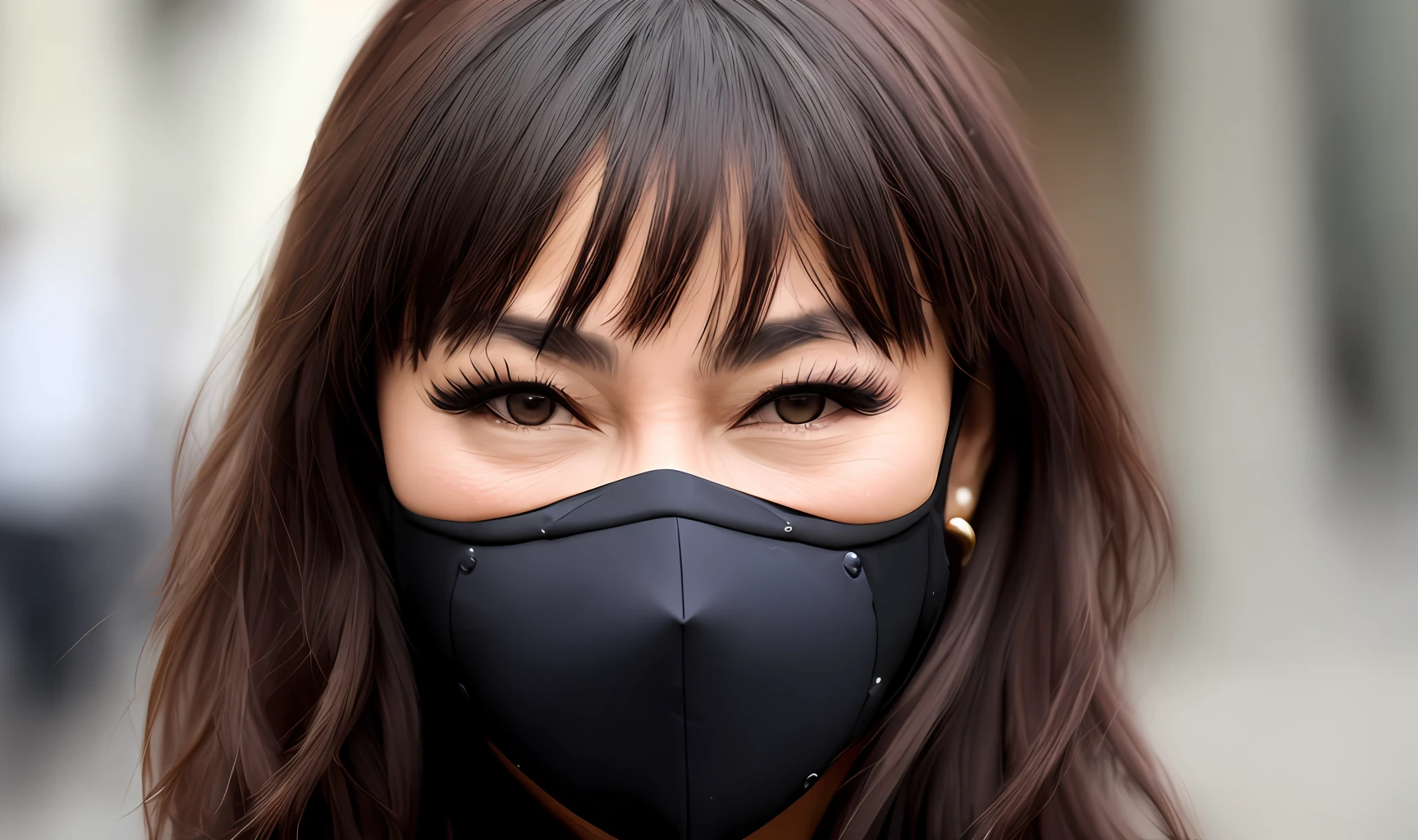 Japan woman wearing a mask