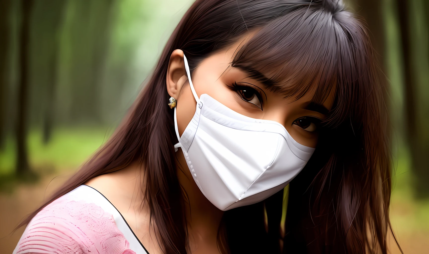 Japan woman wearing a mask