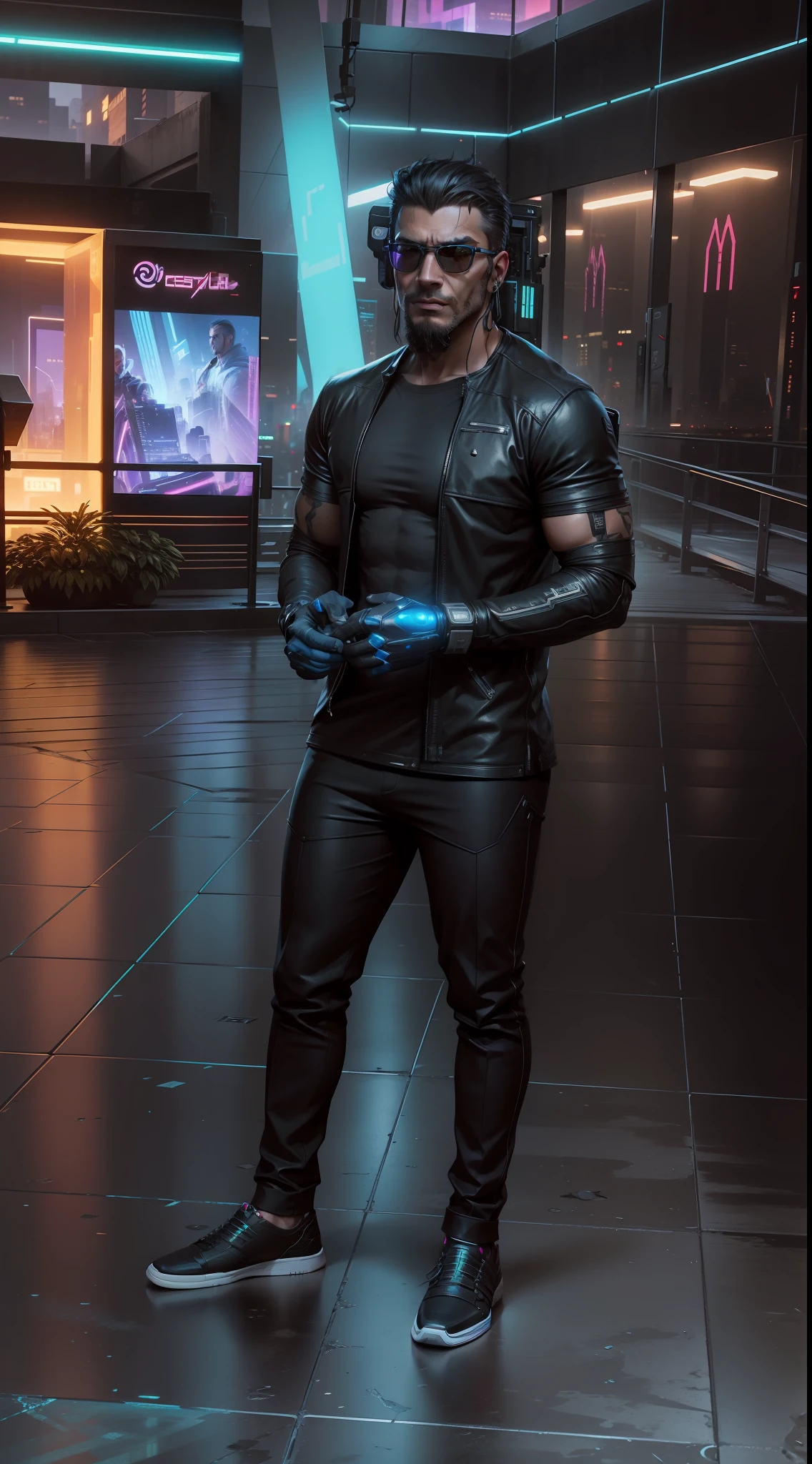 change background cyberpunk handsome man,realistic face,8k,ultra realistic