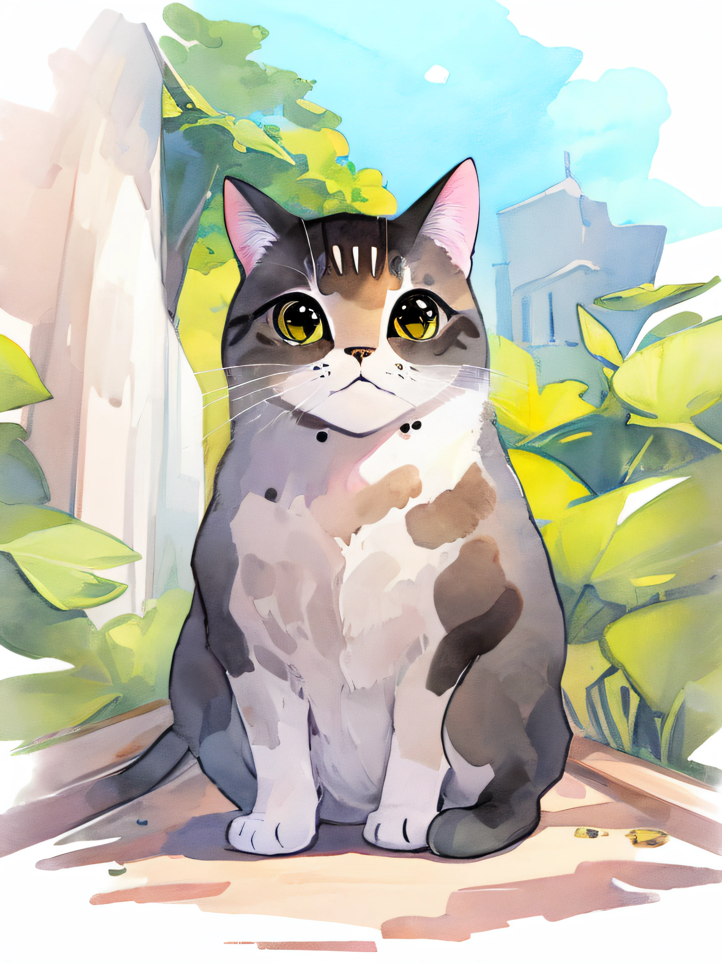 cute cat full body