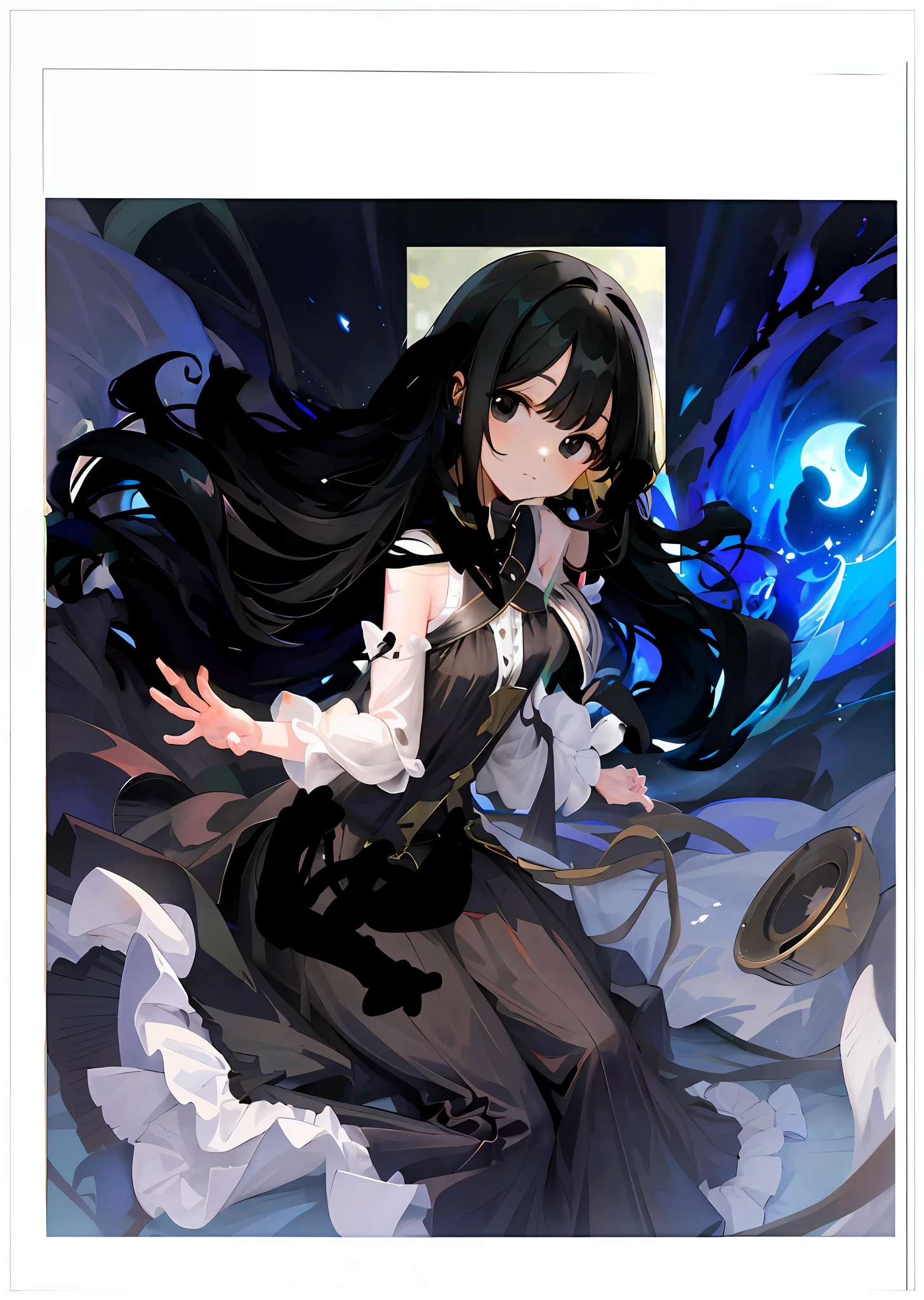 floated hair,black in color
