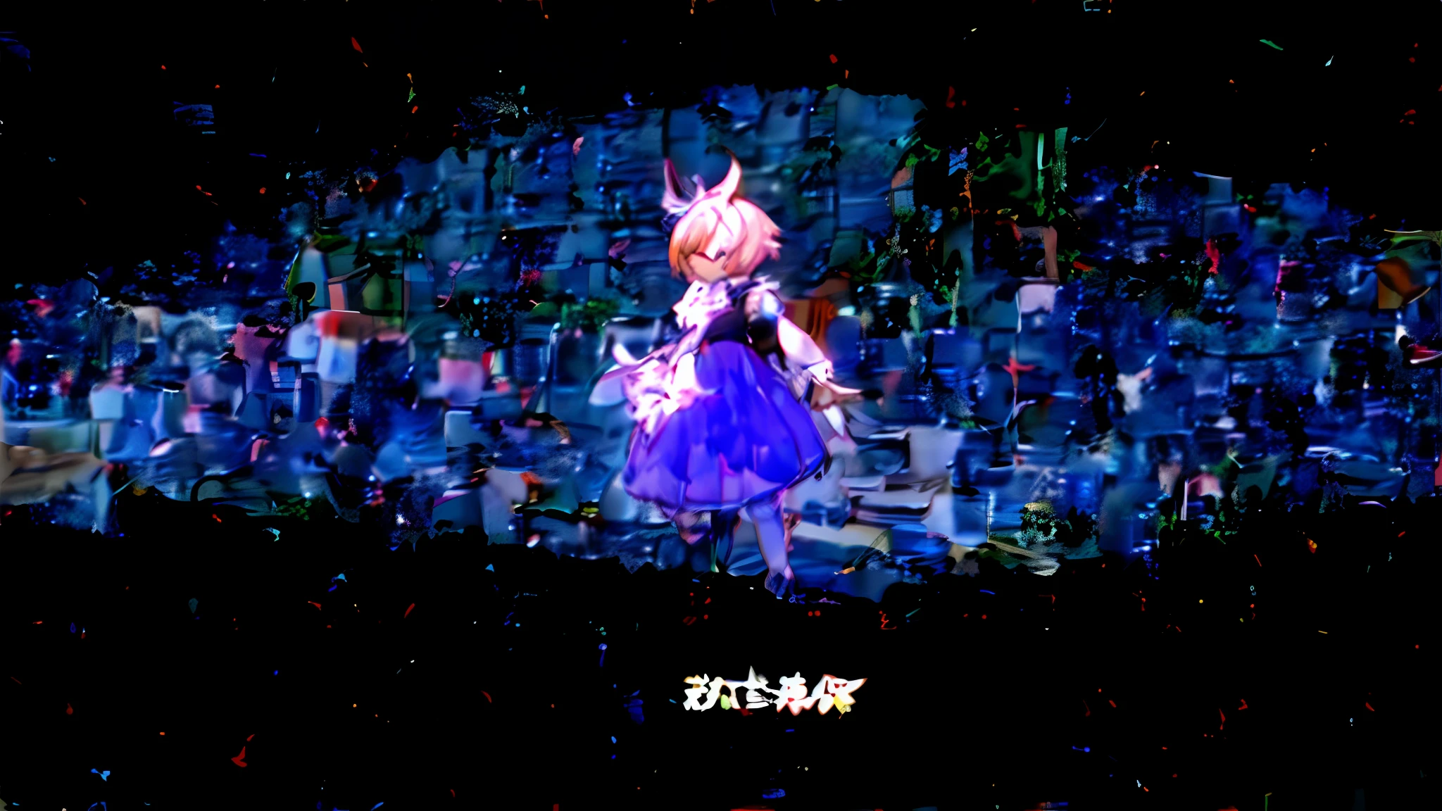 Anime characters standing in front of a building in a dress, Ayaka Genshin impact, small curvaceous loli, ayaka game genshin impact, atelier lulua, azur lane style, A scene from the《azur lane》videogame, loli in dress, Genshin impact's character, new character, lalafell, small loli girl, holding a pudica pose