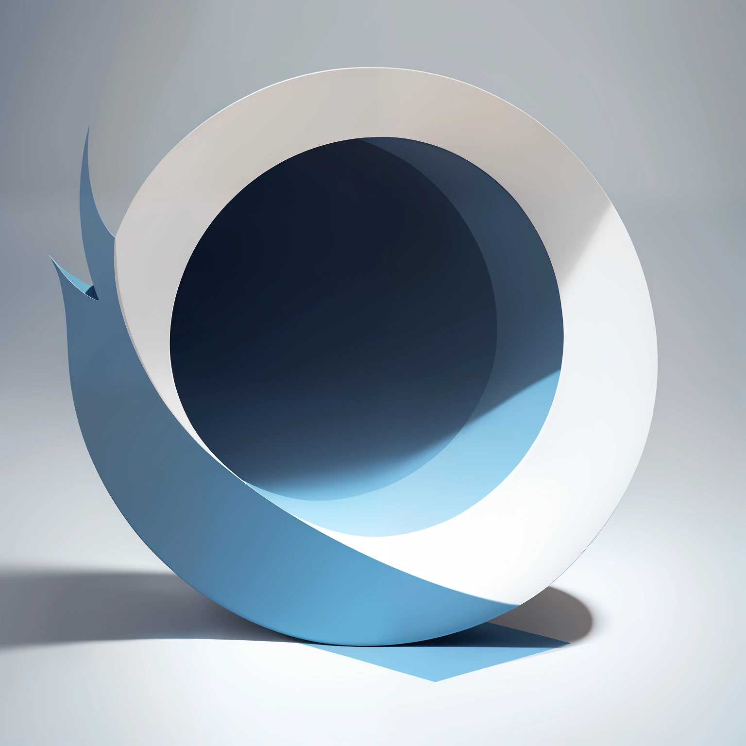 A regular blue flat graphic, white backgrounid,ellegance, distinctive, No characters, Simple,Abstract style --ar 9:16 --real