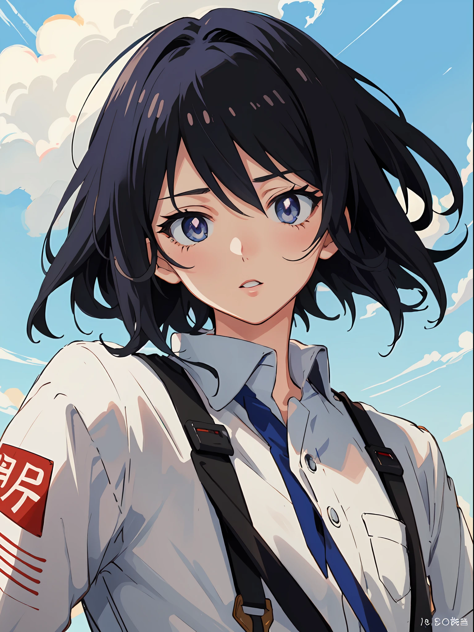 Menina anime com olhos verdes cabelo roxo na frente de um fundo roxo, Estilo de arte Satoshi, retro anime girl, illustration Anime style, Estilo de arte anime dos anos 80, Akira Estilo de Arte, Graphic anime illustration, Estilo de arte de anime dos anos 90, estilo de anime limpo e detalhado, retrato detalhado da menina de anime, akira style illustration, Vibe Akira, Manga art style