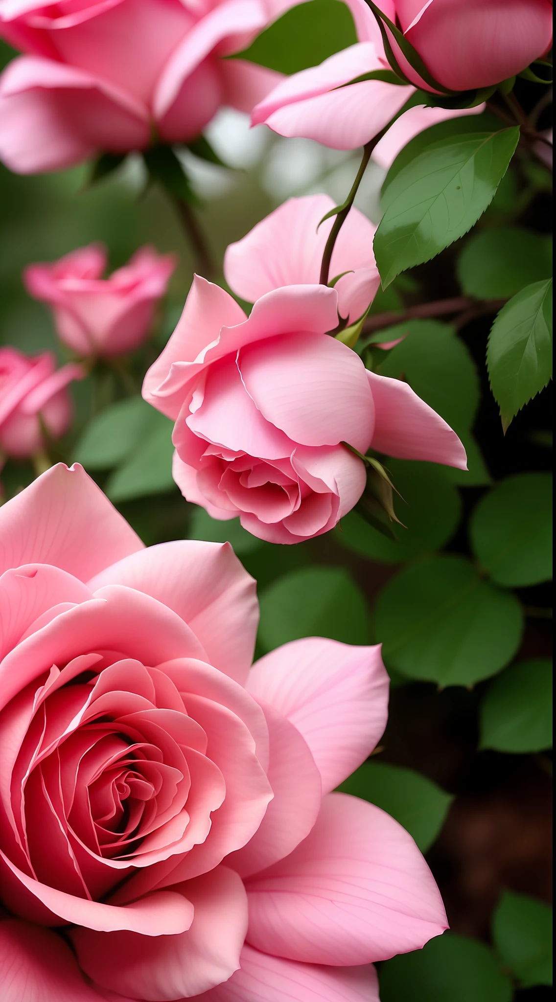 There is a pink rose growing in the bushes, shot with a canon 35mm lens, photo of a rose, taken with a pentax k1000, taken with a pentax1000, Two 5 mm ports, taken with kodak portra, rose twining, Pink rose, 35mm shot