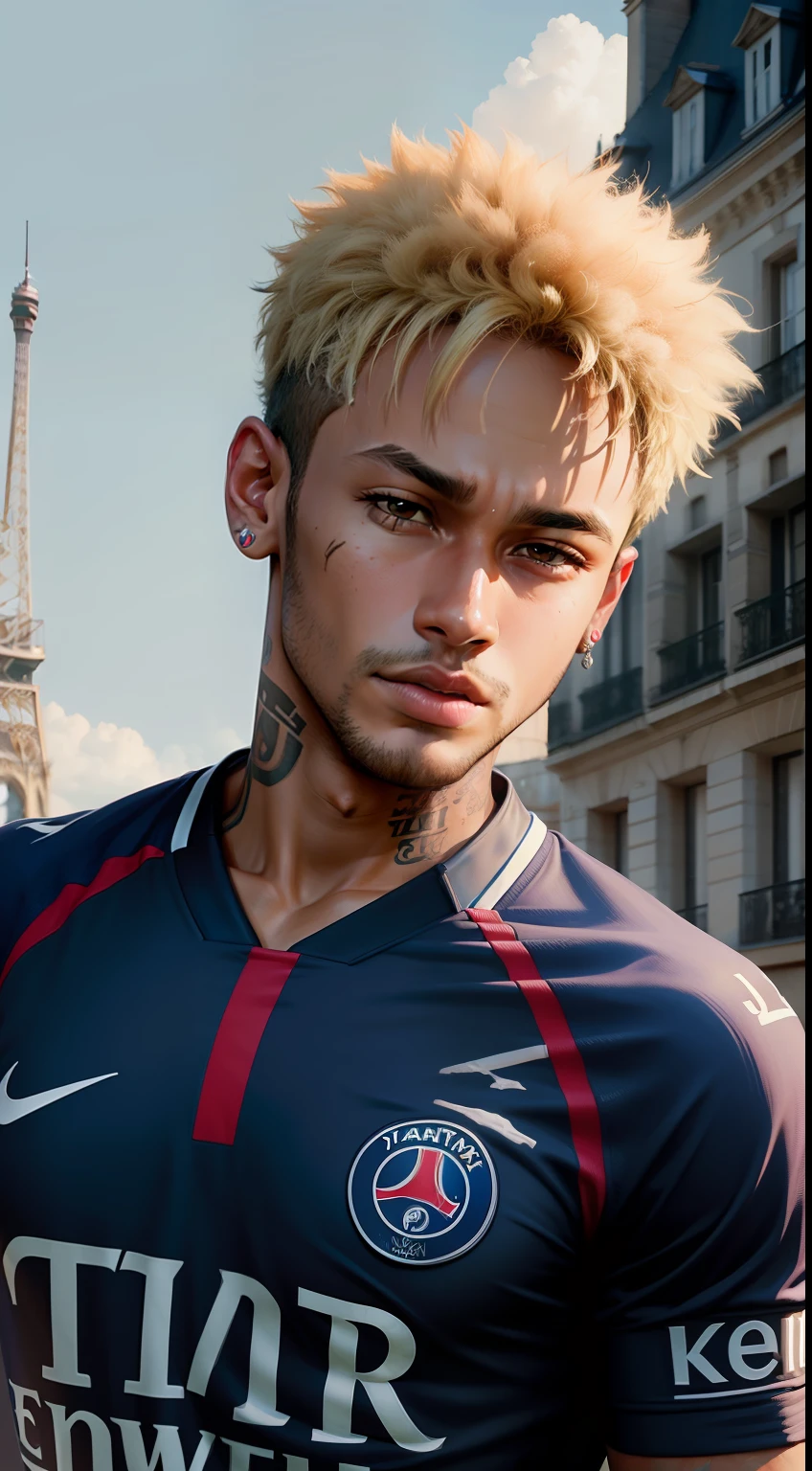 Neymar in Paris Saint-Germain football jersey
