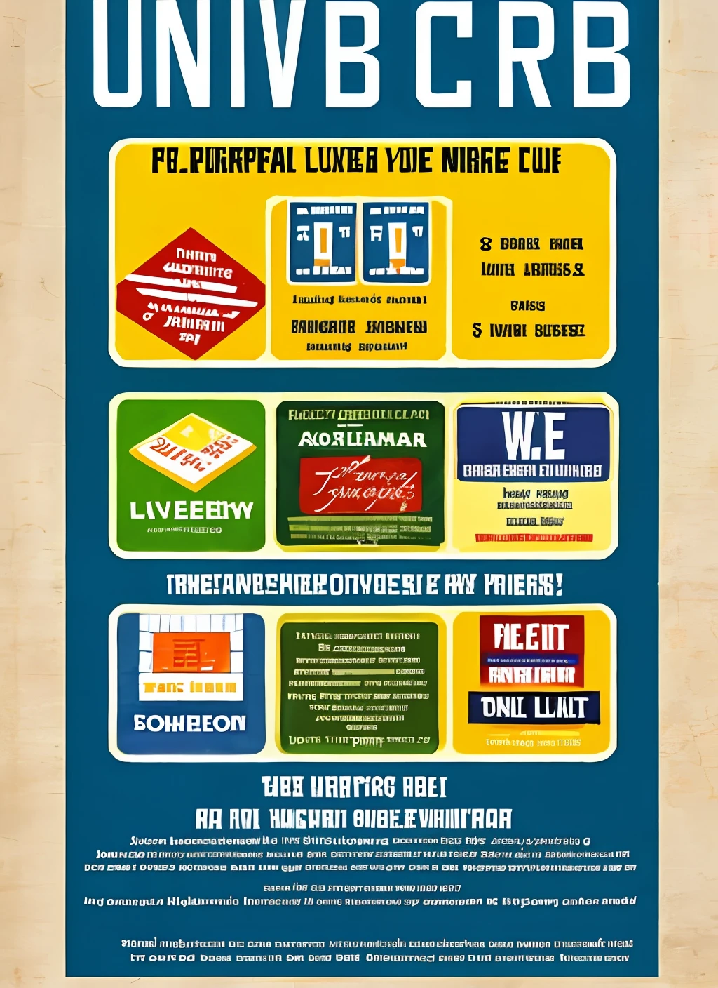 University club recruitment poster
