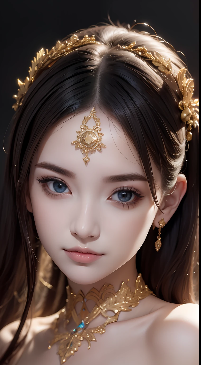 (masterpiece:1.2), (best quality), (ultra detailed), (8k,intricate), (lens 135mm,f1.8),(photorealistic)(black background:1.3),
portrait photography,(upper body:1.3),(off-shoulder),
side lighting,Rim lighting,best shadow,face light source,
perfect anatomy,	perfect face,perfect female body,first-rate female bodies,
Detailed skin texture, detailed cloth texture, detailed beautiful face,exquisitely detailed skin,highly detailed skin,pale skin,detailed hair,glistening skin,