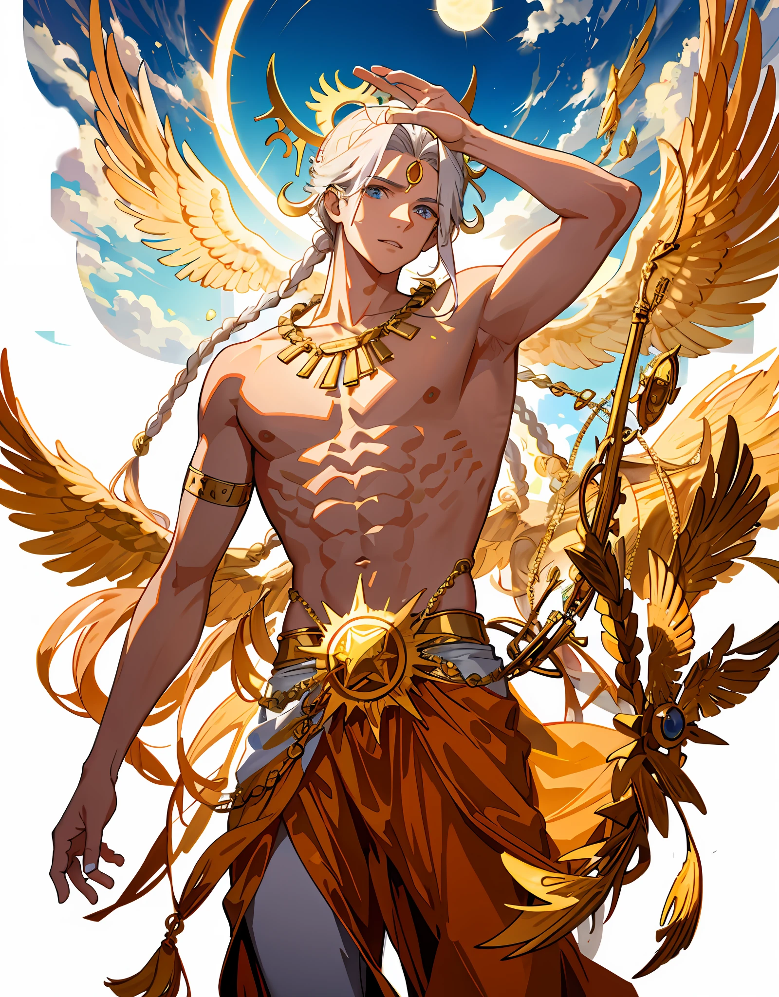 Sun god Apollo,Leave only the body
