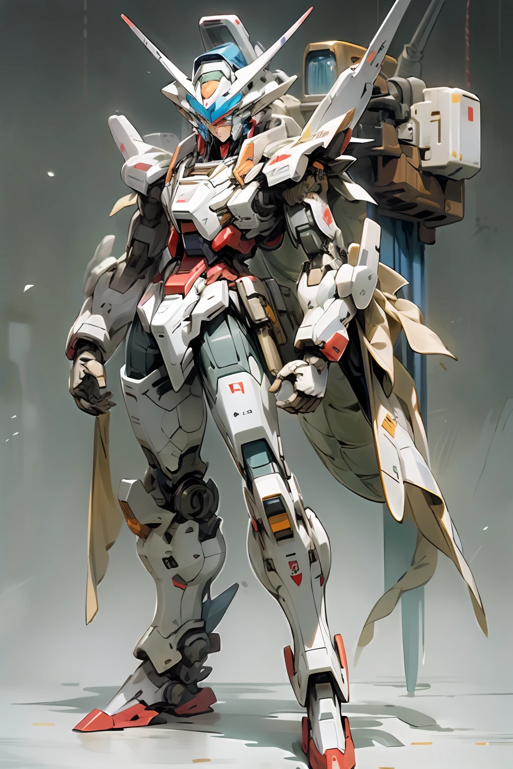 Boy mech,full bodyesbian,Full body mecha,Dragon head mech,Lifelike,wallpaper hd,8K,Blue eyes,A detailed,in mecha style,Gundam Warrior,Japanese anime,battleground background,Libido boy