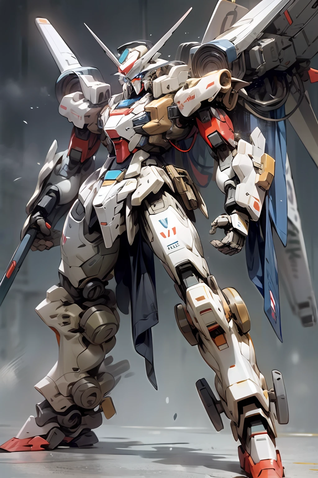 Boy mech,full bodyesbian,Full body mecha,Dragon head mech,Lifelike,wallpaper hd,8K,Blue eyes,A detailed,in mecha style,Gundam Warrior,Japanese anime,battleground background,Libido boy