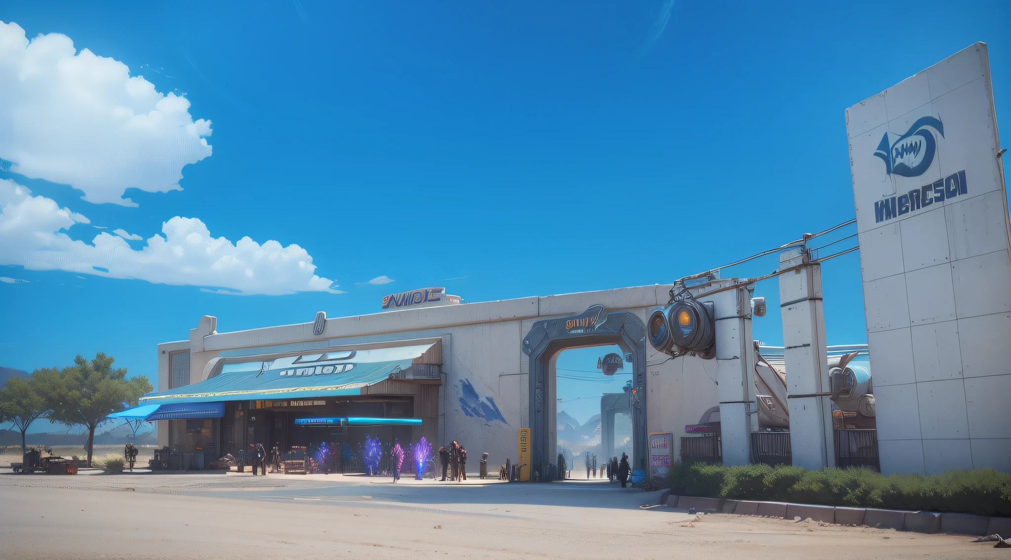 A cinematic scene,sci fi movie,DreamWorks moves Western style,Near Future City,Neon lights,first person perspective,Realistic details,Neon tones
