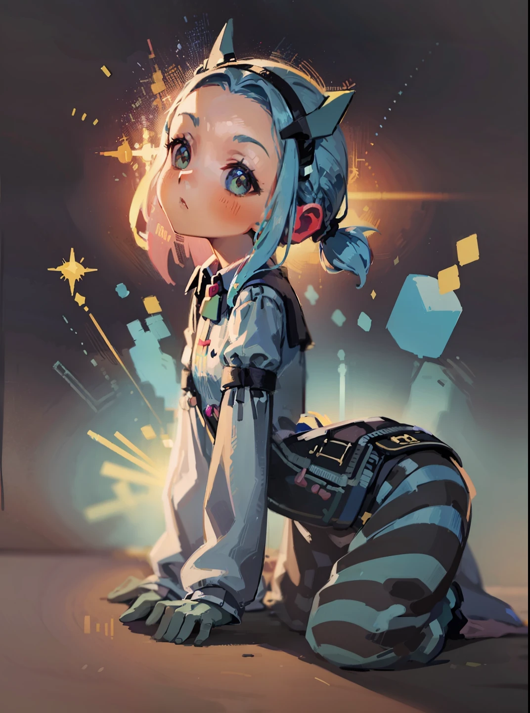 (obra-prima, melhor qualidade: 1.2), 1girl, Microdeslocamento do adolescente, Coral Grey Action Hair Up, Camisa de primavera de volta, ao lado, arte conceitual do personagem, retrato, muito coerente, 4 mil, detalhado, trending in artstation, disco Rigido, realista, Bokeh, Digital illustration by Rossdraw, detalhado, 4 mil, amazing detail, digital