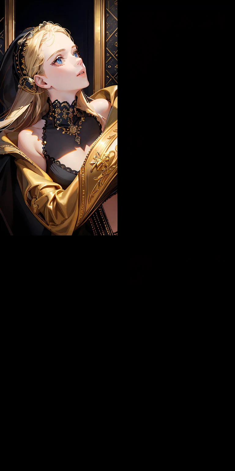 Saco de ouro na cor preta. Cell phone handles in gold color