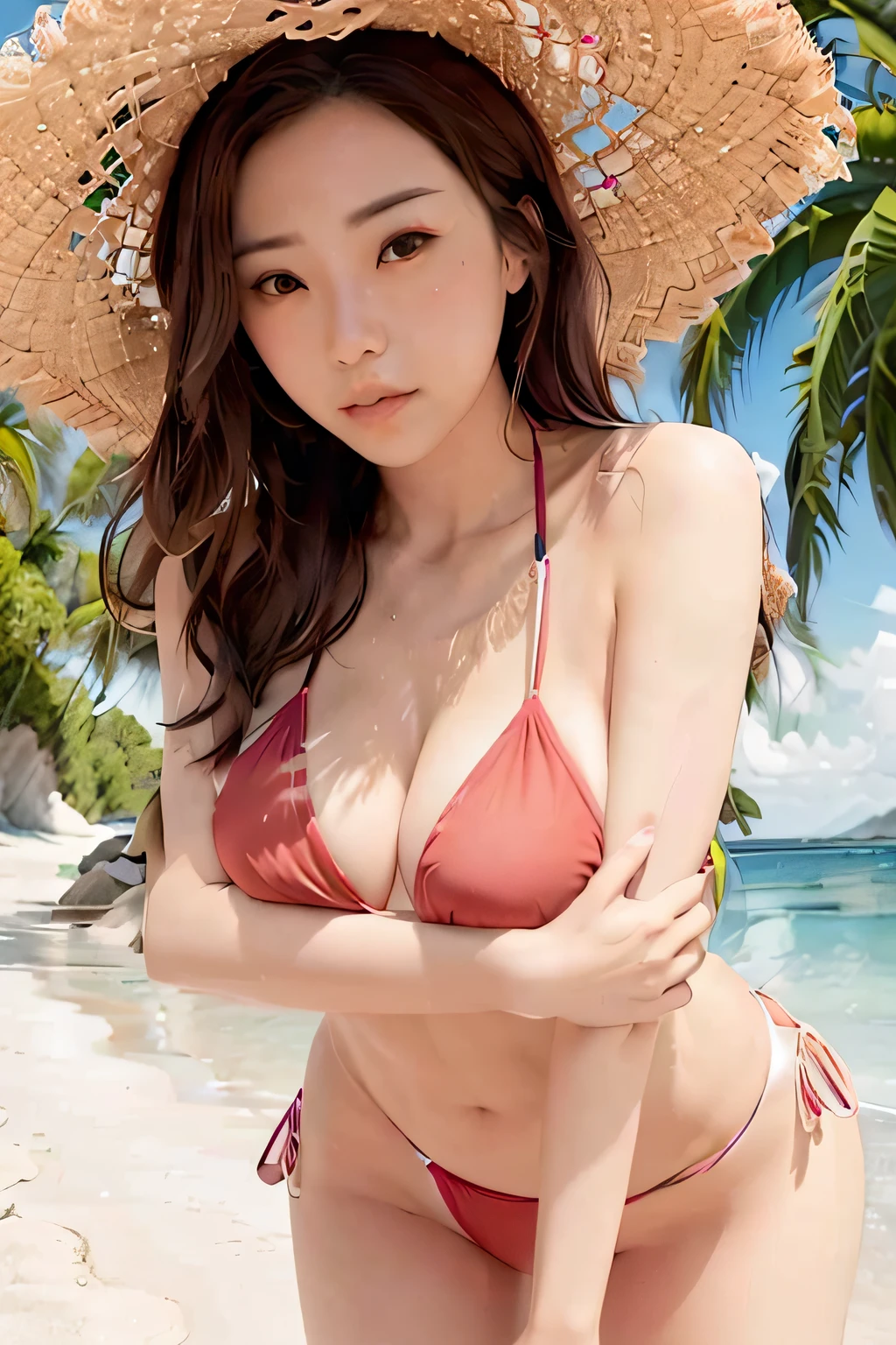 hkgirl、y body、Female sexig bruttocks、big brea waist、thini swimwear、