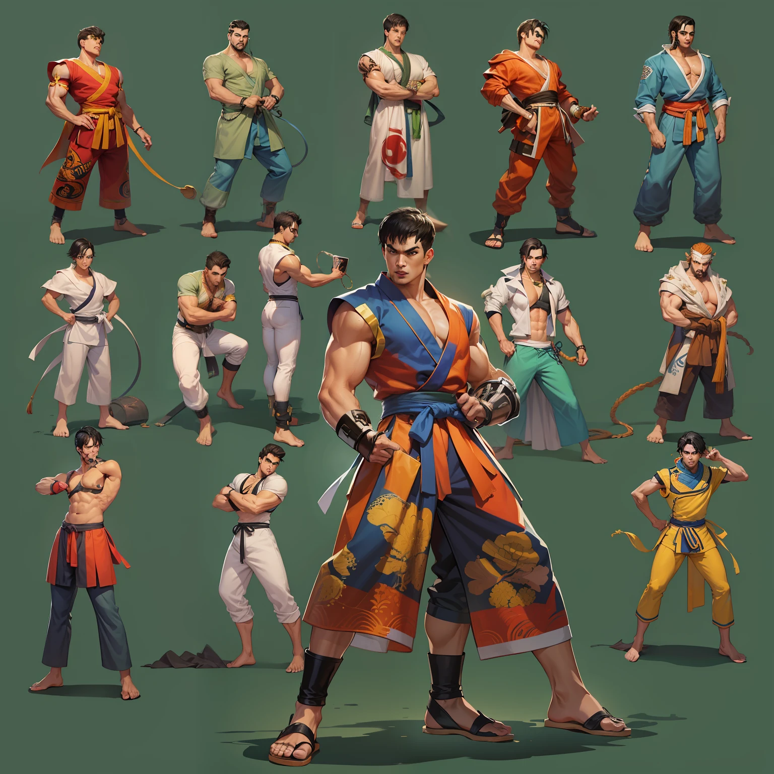 teatral style, 1 Personagem para jogo de luta estilo Street Fighter, Rei dos Lutadores, Tekken, Virtua Lutador. 1Lutador homem, 1 personagem, cicatrizes, pose de luta, Young Chinese man, roupa moderna, Cyberpunk, Fei Long, Marshal Law, Bruce Lee, garoto lutador.