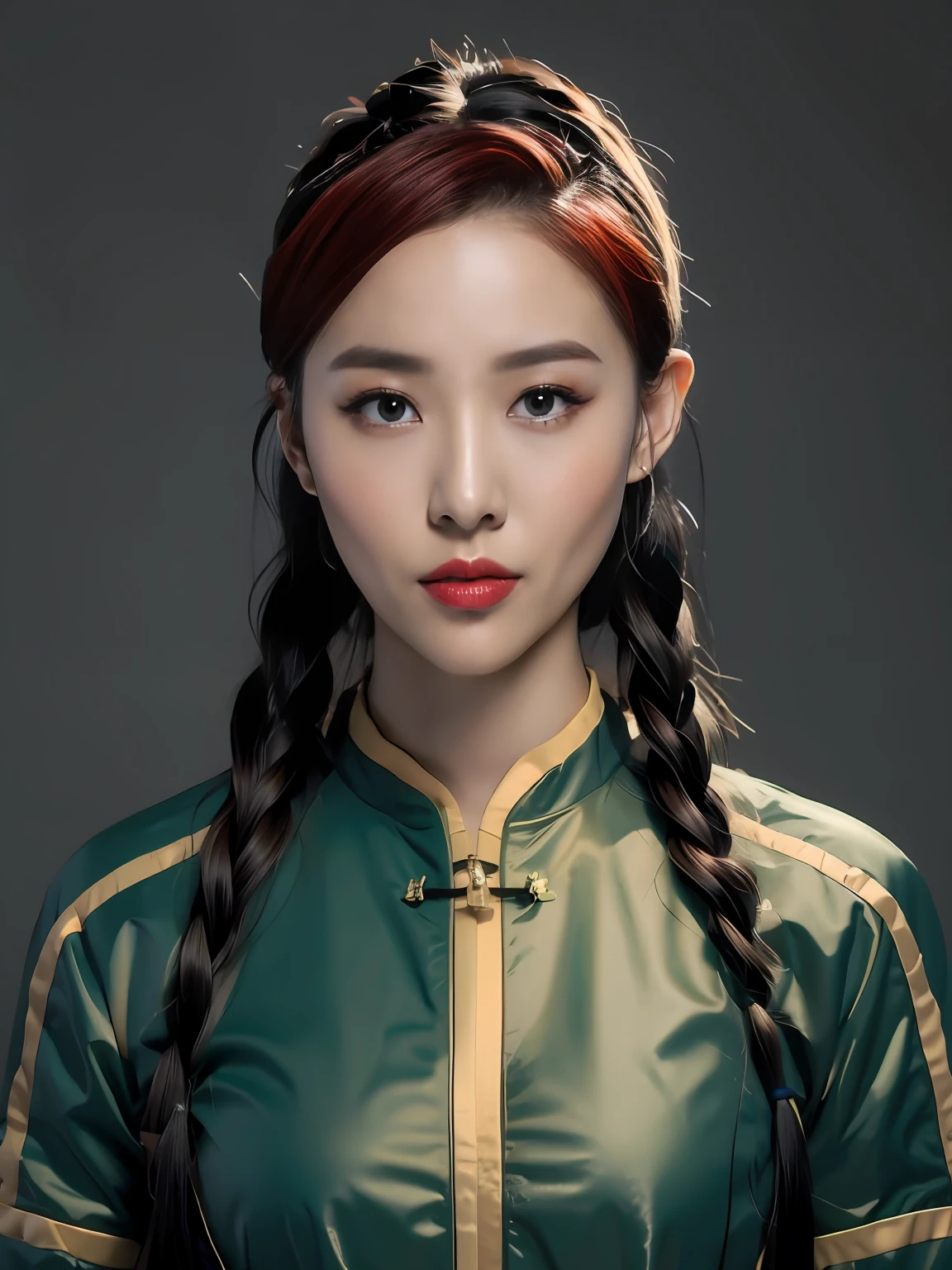 red tinted hair