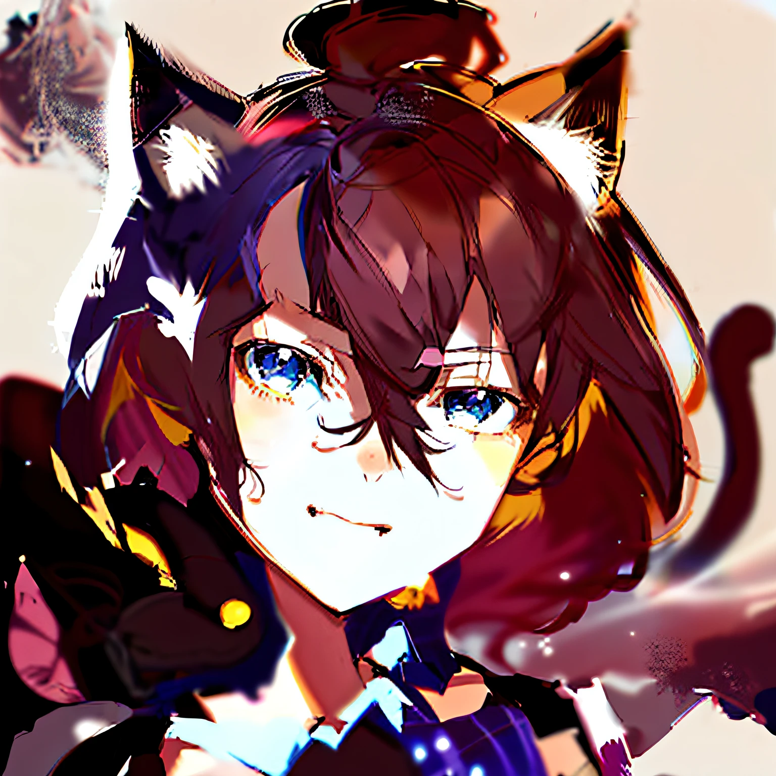 Anime girl with cat ears and tie in sketch, drawn in anime painter studio, Anime style portrait, anime catgirl, beautiful anime catgirl, made with anime painter studio, anime girl with cat ears, cute anime catgirl, cat woman, anime portrait, beautiful young catgirl, Cat girl, Girl with cat ears, face anime portrait, a beautiful anime portrait