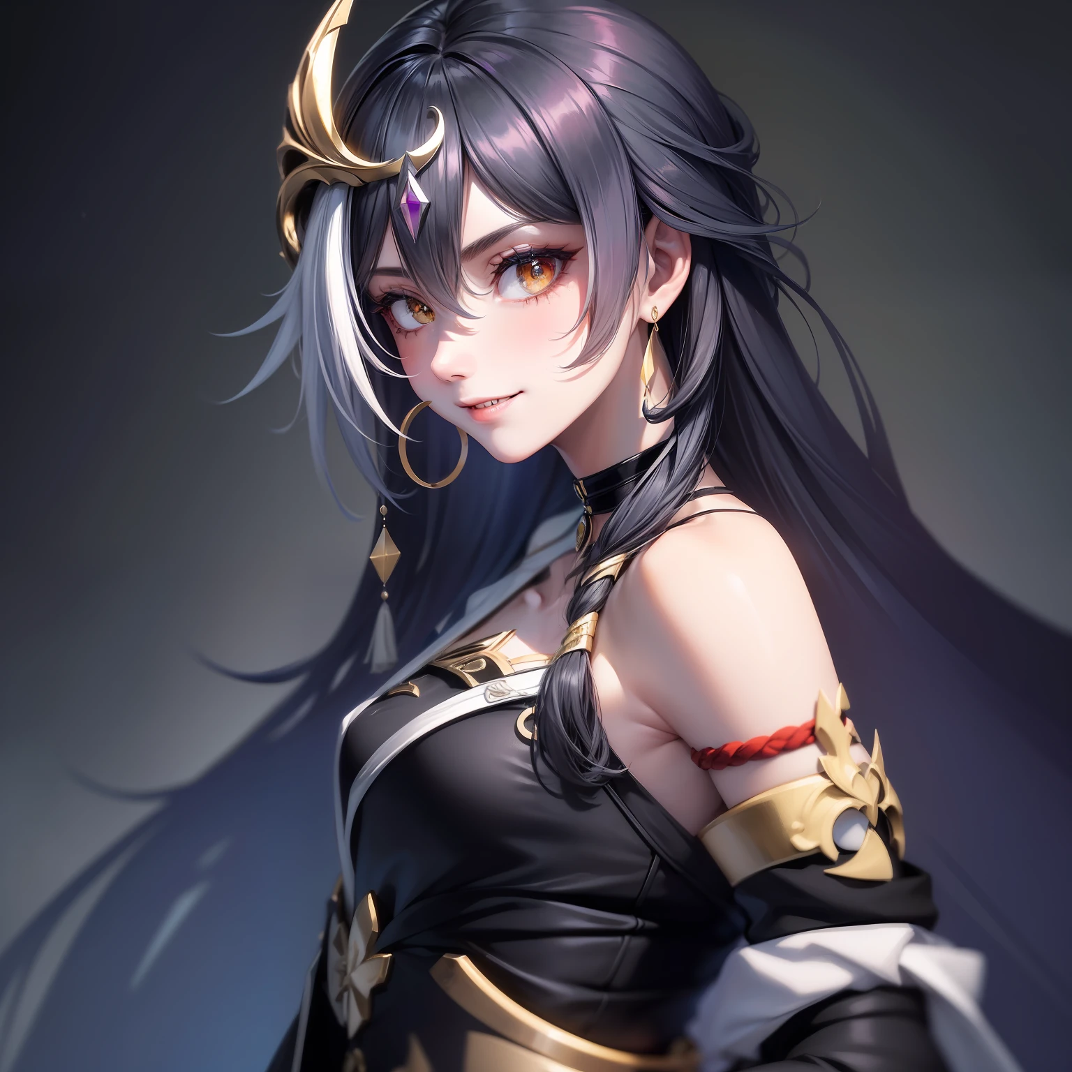 Best quality, Masterpiece, Ultra-detailed, Beautiful, A high resolution, Original,photorealestic，realisticlying， absurderes, Felt, 1girll, Solo, Long_Hair, Looking_at_peeping at the viewer, Smile,A bit obsessive-compulsive， bangs, Nero_Hair, Hair_decorations, Red_Eyes, Hair_between_Eyes, Chinese_clothes, uneven_Sleeves, :D, Simple background, White background, mitts, asymmetrical_Sleeves, Fingerless gloves, High quality, full body detailing, Golden ratio, RAW photo (Short straight black hair) (pale 20-year-old woman,  short,head straight-looking at viewer, full bodyesbian, Perfect face, Amazing eyes, Vivid details, (skin with many details), (Dark),  aurora, (Backlight: 0.5), Depth of field, Canon 5D, 50mm lens, f/4 aperture, (Super detail), Sharp focus, pastelcolor, 8K, consciousness, 8mm film food,  War photography