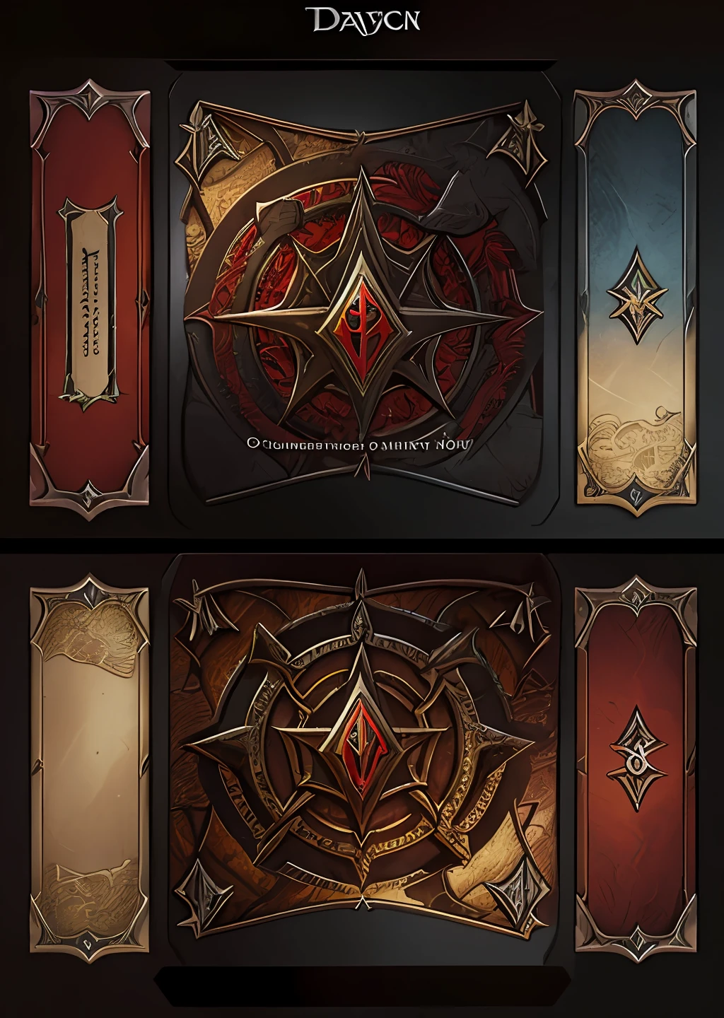 a highly detailed, Trading card game card, magic the gathering TCG, D&D, Dungeons & Dragons, Card Design, Card Layout, ornaments card, TCG ornaments, epic card layout, mitology, RPG, red dragon, dark dragon, evil dranon on montain.