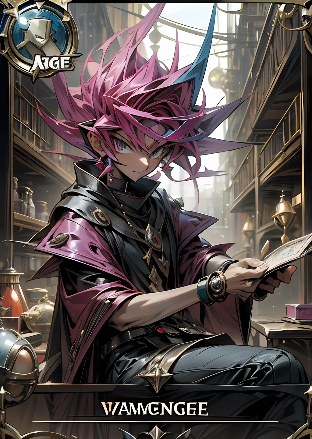 a highly detailed, Trading card game card, yugioh TCG, magic the gathering TCG, pokemon TCG, TCG, CardFight Vanguard, Card Design, Card Layout, ornaments card, TCG ornaments, Epic card layout, mitology, rpg.