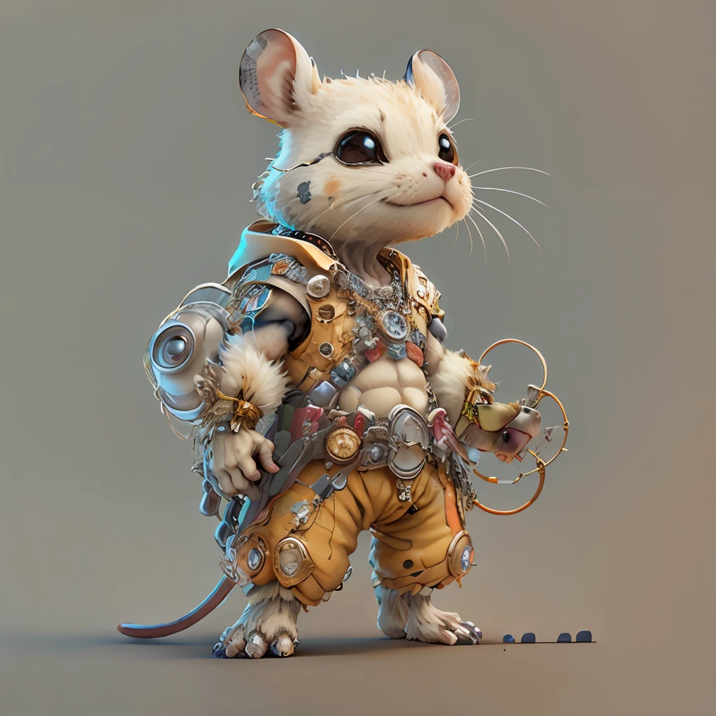 Mouse white,The background is bright,adolable,fantasy,complexdetails,Pubic area is clear,brightly,k hd,32k zodiac signs