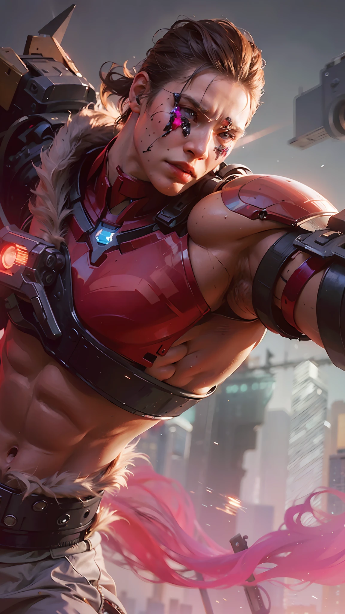 (1boy:1.3), solo,__body-parts__, official art, unity 8k wallpaper, ultra detailed, handsome and aesthetic,l, masterpiece, best quality, RAW, masterpiece, super fine photo,, best quality, super high Resolution, photorealistic, sunlight, full body portrait, boy 1, handsome, masculine, cool, dynamic pose, delicate face, blue eyes, (side view), she is wearing a futuristic Iron Man mech, red and gold, Highly detailed abandoned warehouse background, detailed face, detailed complex busy background, messy, gorgeous, milky, high detailed skin, realistic skin details, visible pores, sharp focus, volumetric fog, 8k uhd, dslr camera, High quality, film grain, fair skin, photorealism, lomography, sprawling metropolis in a futuristic dystopia, view from below, translucent