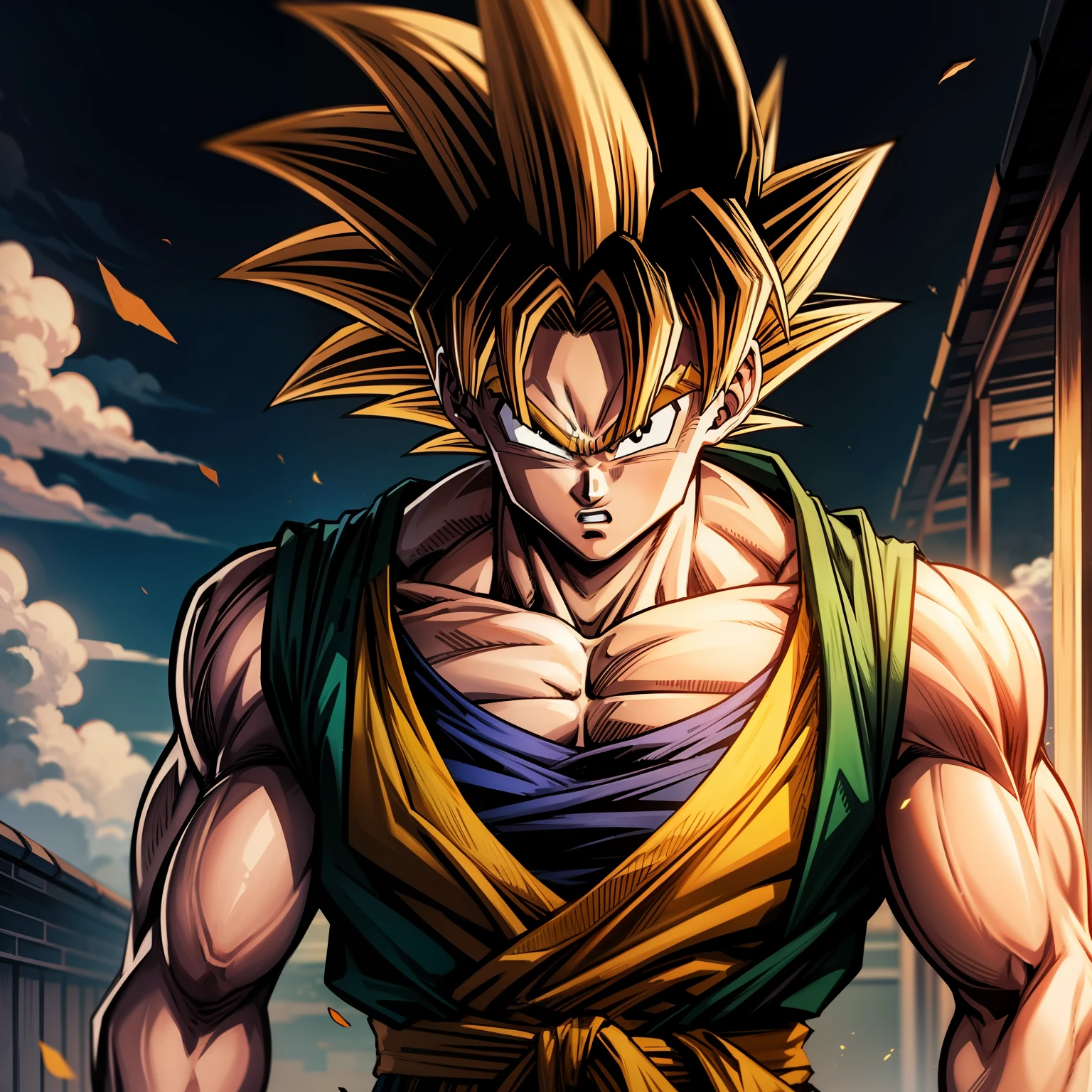 Dragon Ball Son Goku，（Muscle 1.7）Blonde hair