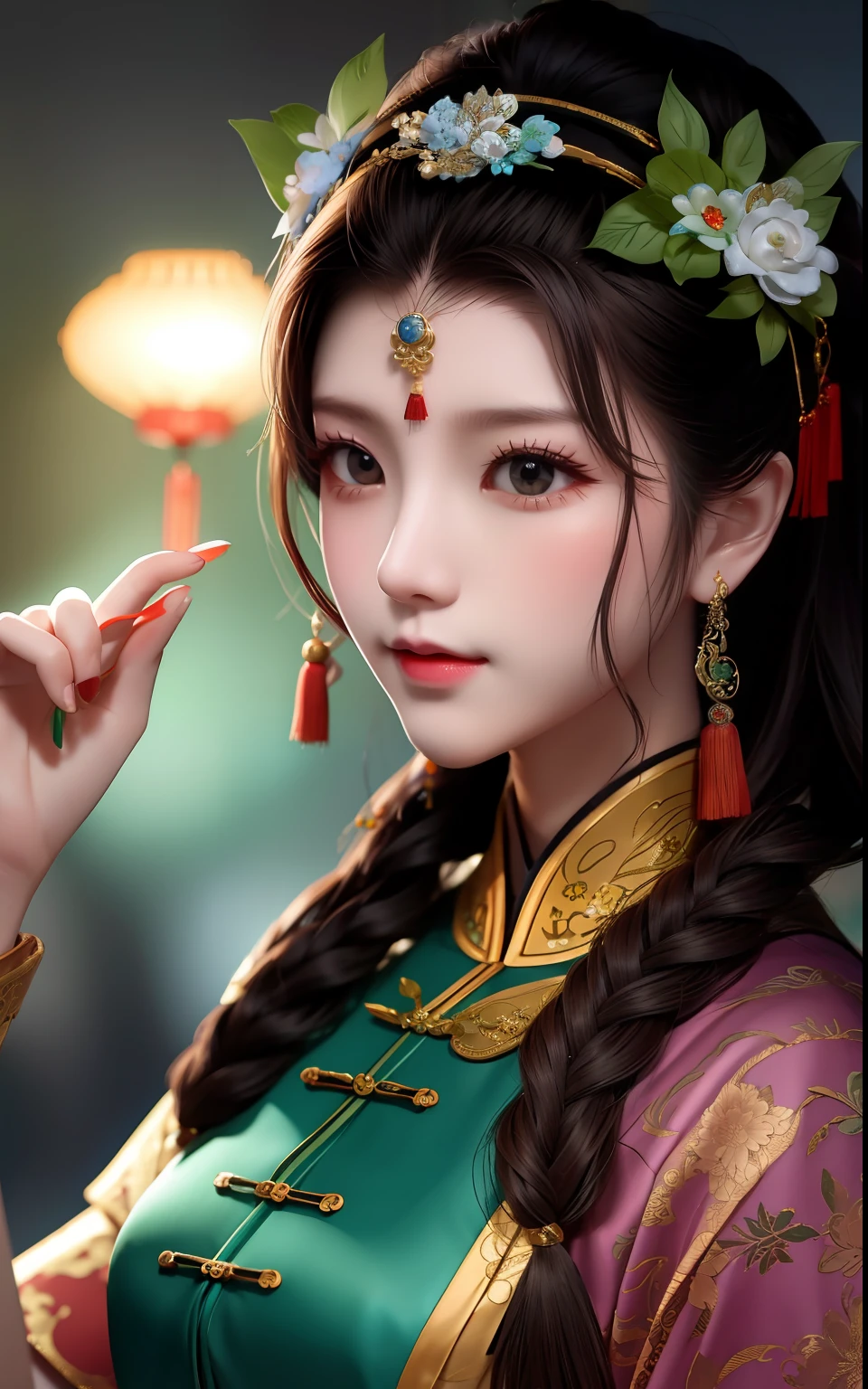 Puppet characters Chinese traditional exquisite beautiful