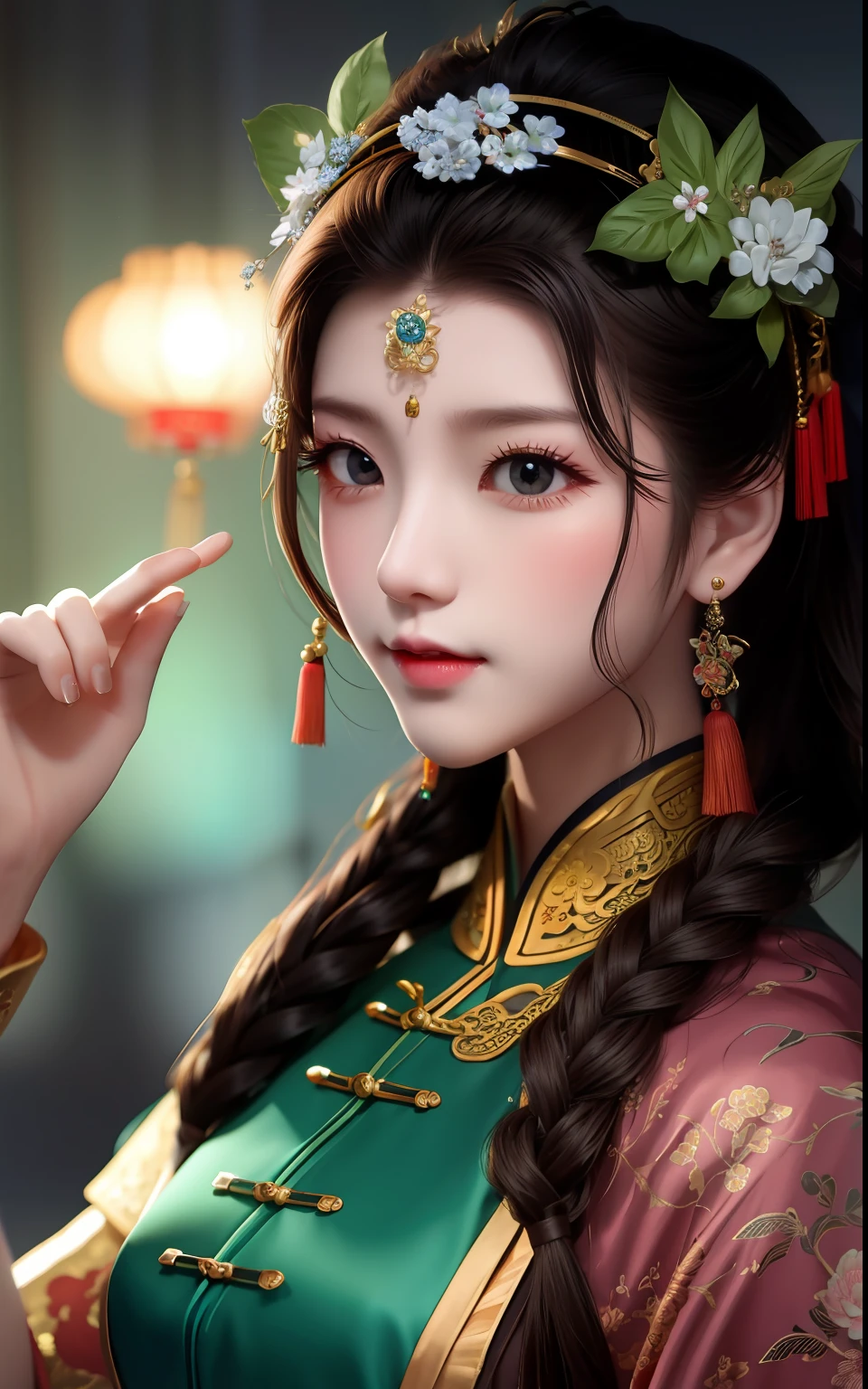Puppet characters Chinese traditional exquisite beautiful