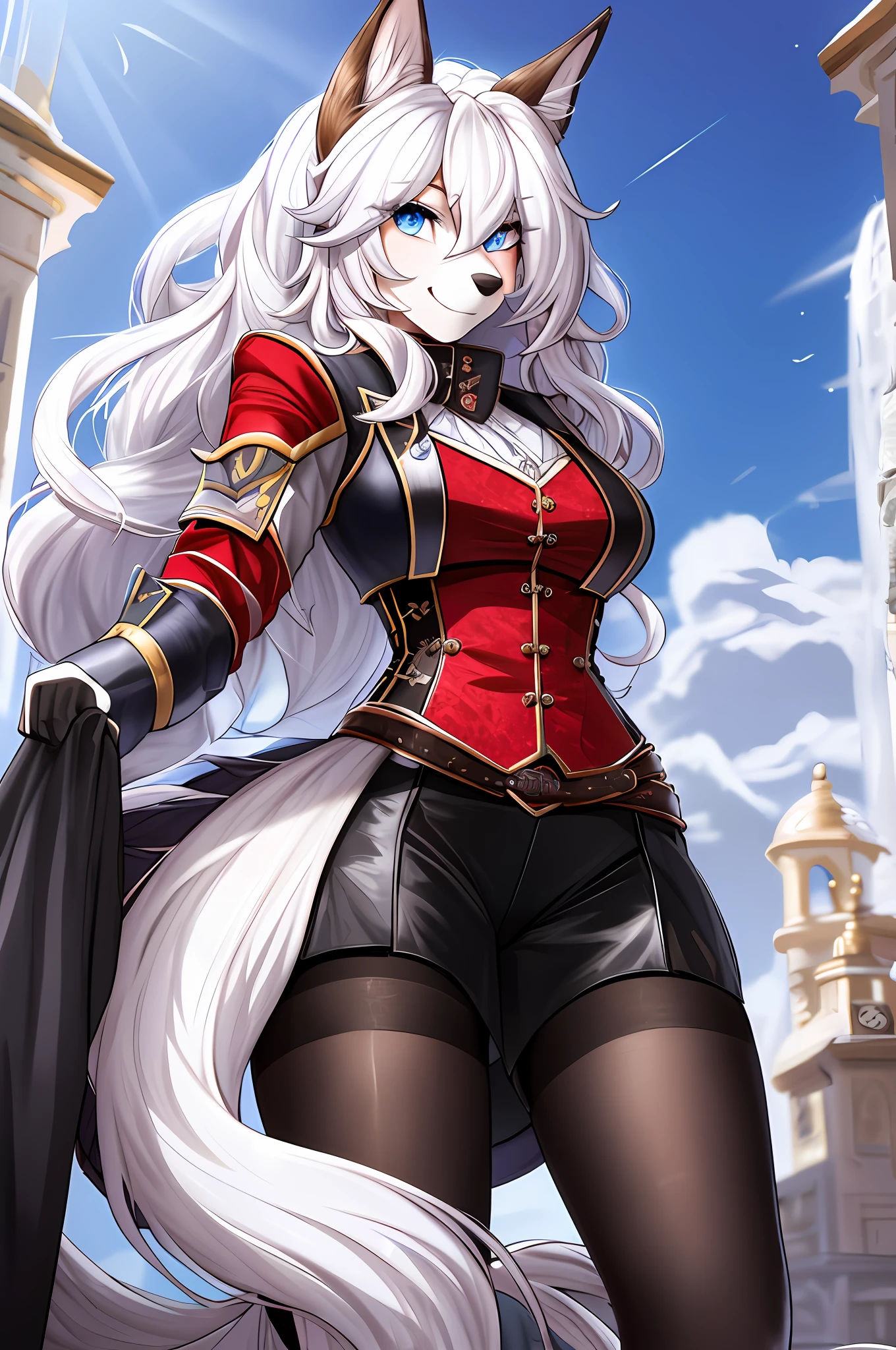 （tmasterpiece，best qualtiy），Altair， hairy pubic， hairy female， 1girll， Golden eyes， reptil， red fox， sketching， Detailed fur skin， Horse face skirt， Sharp focus， fluffly， Country background， ， ， Two-tone fur， Your body soloes， White tail， Black fur，  8K， （， ， hairy pubic：1.3）， hairy pubic， hairy female， 1girll， eBlue eyes， Animal_hor ears， eletric， with light glowing， Hair_polypubic hair_One_eye， Looking_at_peeping at the viewer， Black fur，White hair，Horse face skirt，Horse face skirt，Horse face skirt