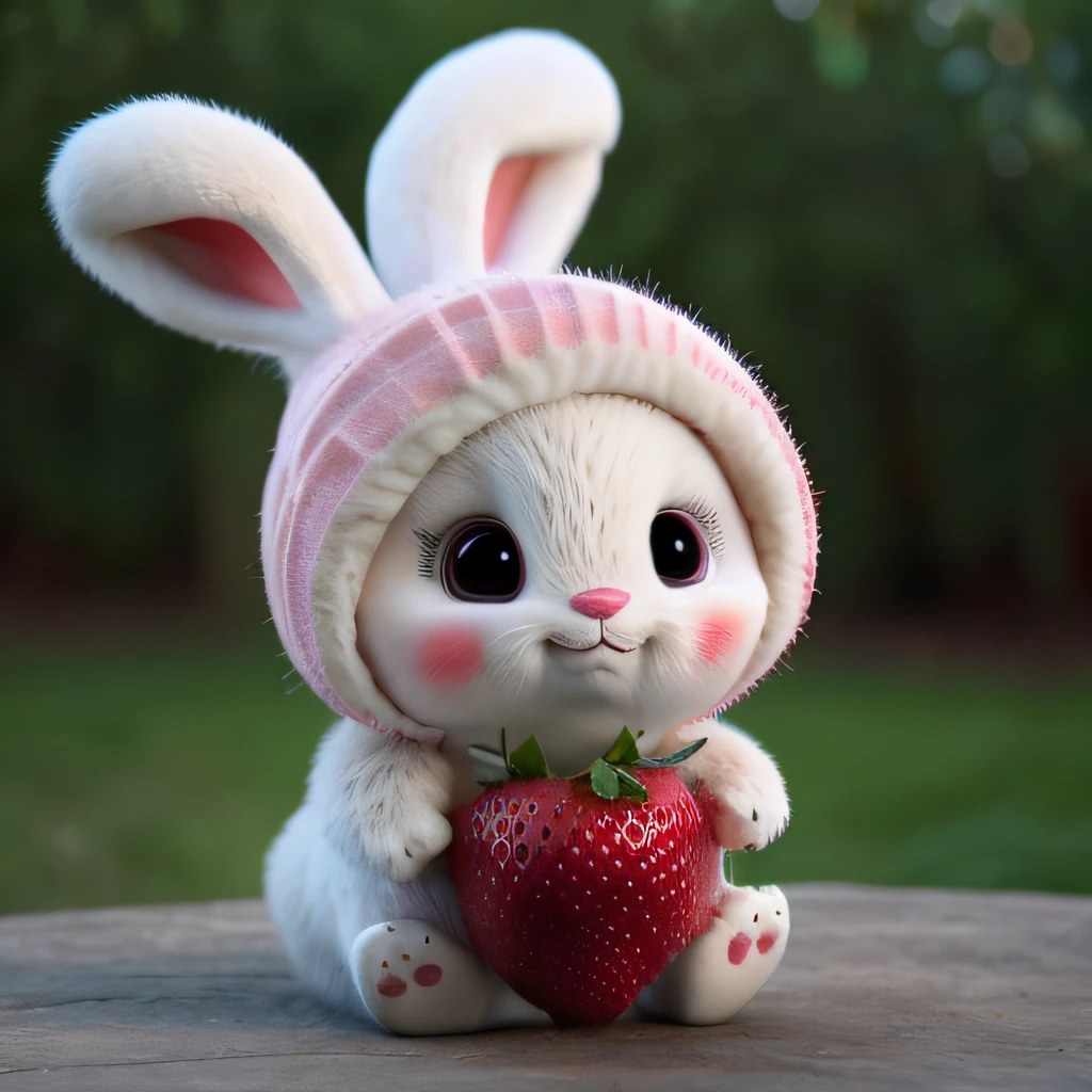 A large strawberry