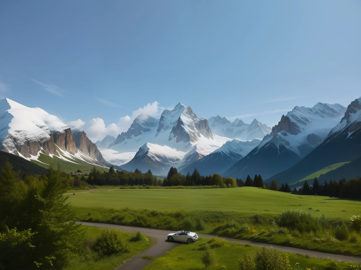 the Alps　filigree　realisitic