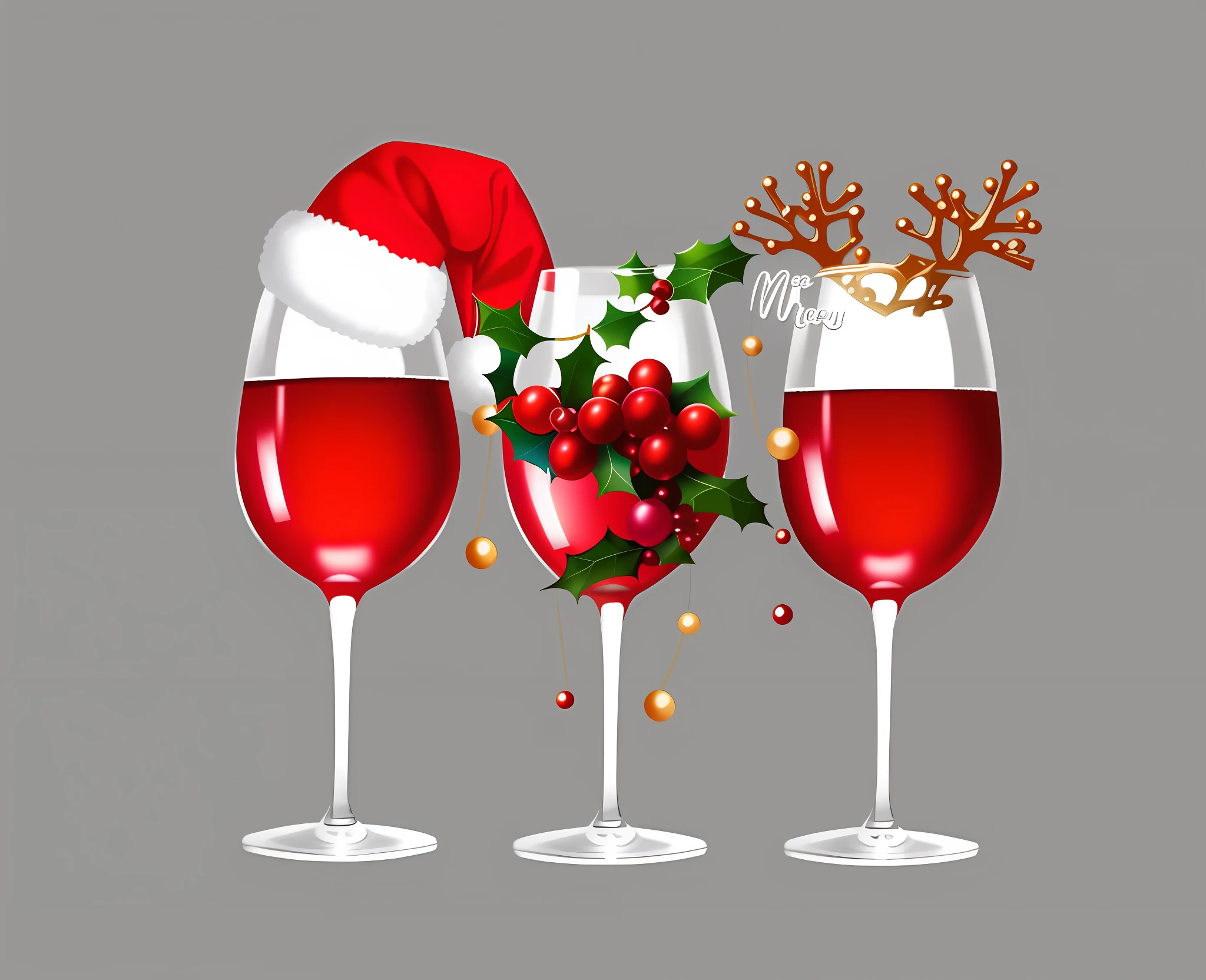 There are three wine glasses,There are Christmas decorations on it, festivity, personal profile picture, Merry, unwind!, wining, Profile image, red wine, Grand!, Wine, 💋 💄 👠 👗, Drinking wine, 2 d, 2D, cheers, Wine theme, Holiday, aaaaaaaaaax, wineglass, Profile picture, advertisement picture, festivity, 5 d,line art,Vintage illustration,Retro,Graphic illustration,planar,2D,