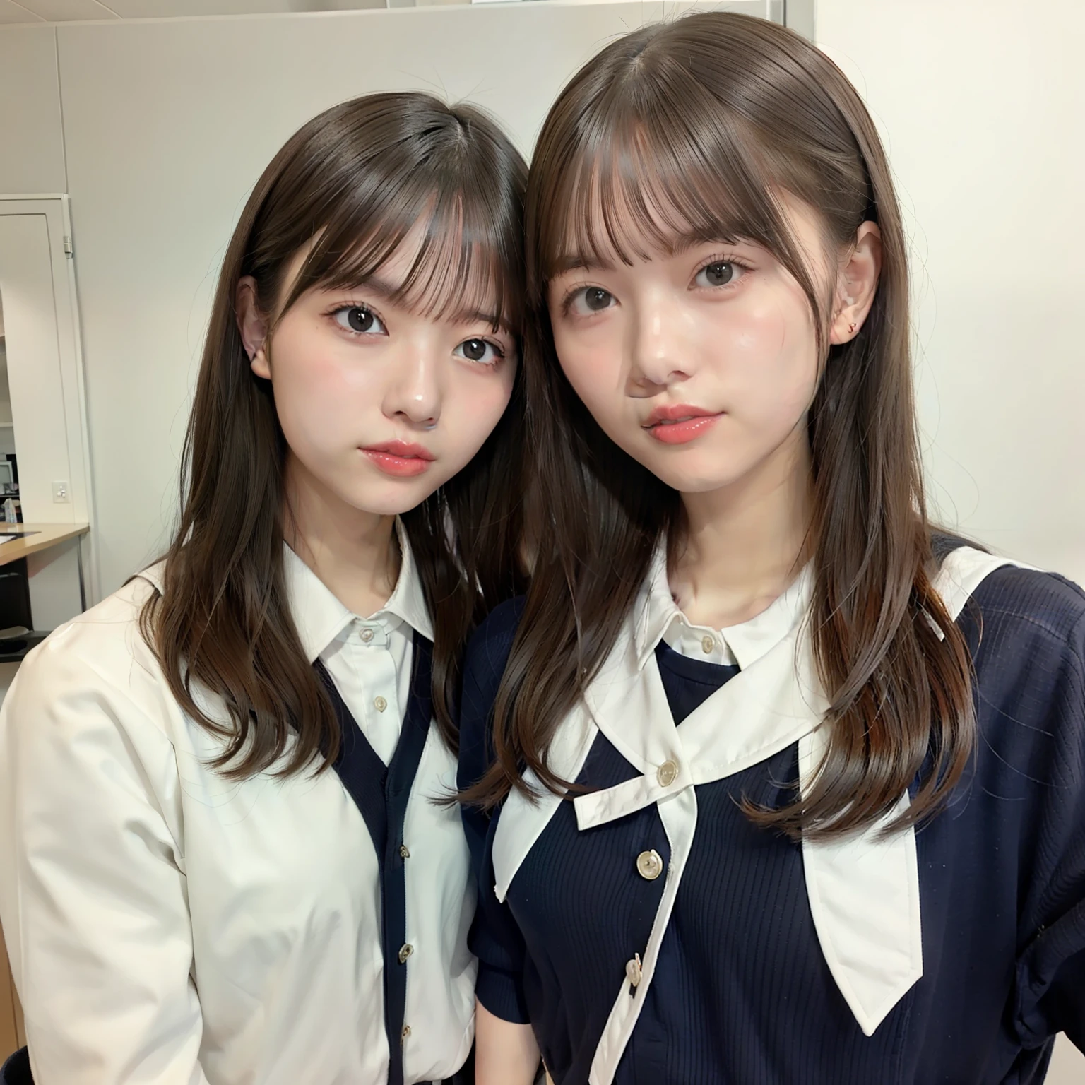 teens girl，high school senior，JK school uniform