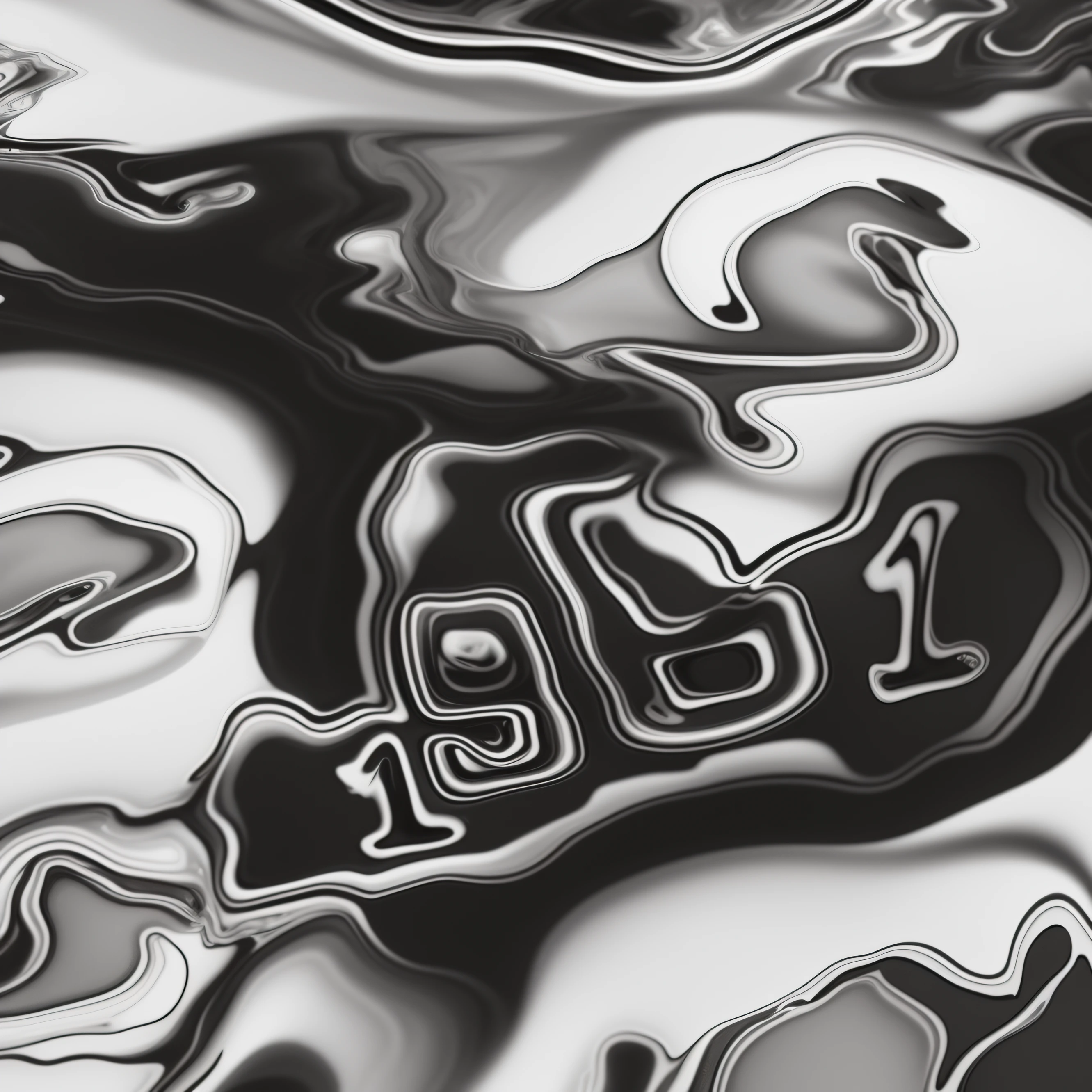 Close-up of black and white photo of liquid surface, black fluid simulation, 3 d fluid simulation render, abstract liquid, vaporwave. Black and white, houdini fluid simulation, rendered in cinema 4 d octane, Rendered in Cinema4D, rendered in cinema 4 d, liquid simulation background, fluid simulation, marbling effect