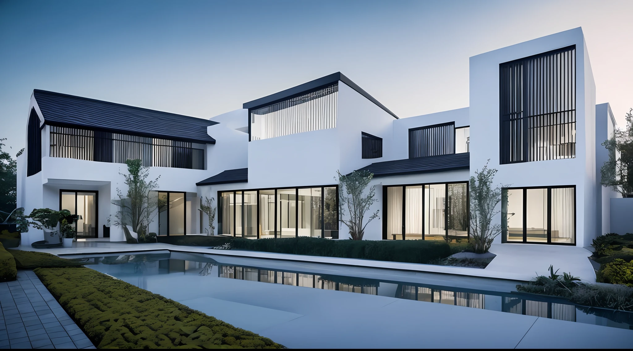 Minimalist architectural exterior,a plant(1:0.5),suns rays,big glass window,Realiy,an award winning masterpiece,The details are incredible,highly detailed,Harper's Bazaar art,fashion magazine,fluency,Clear focus,8K,rendering by octane