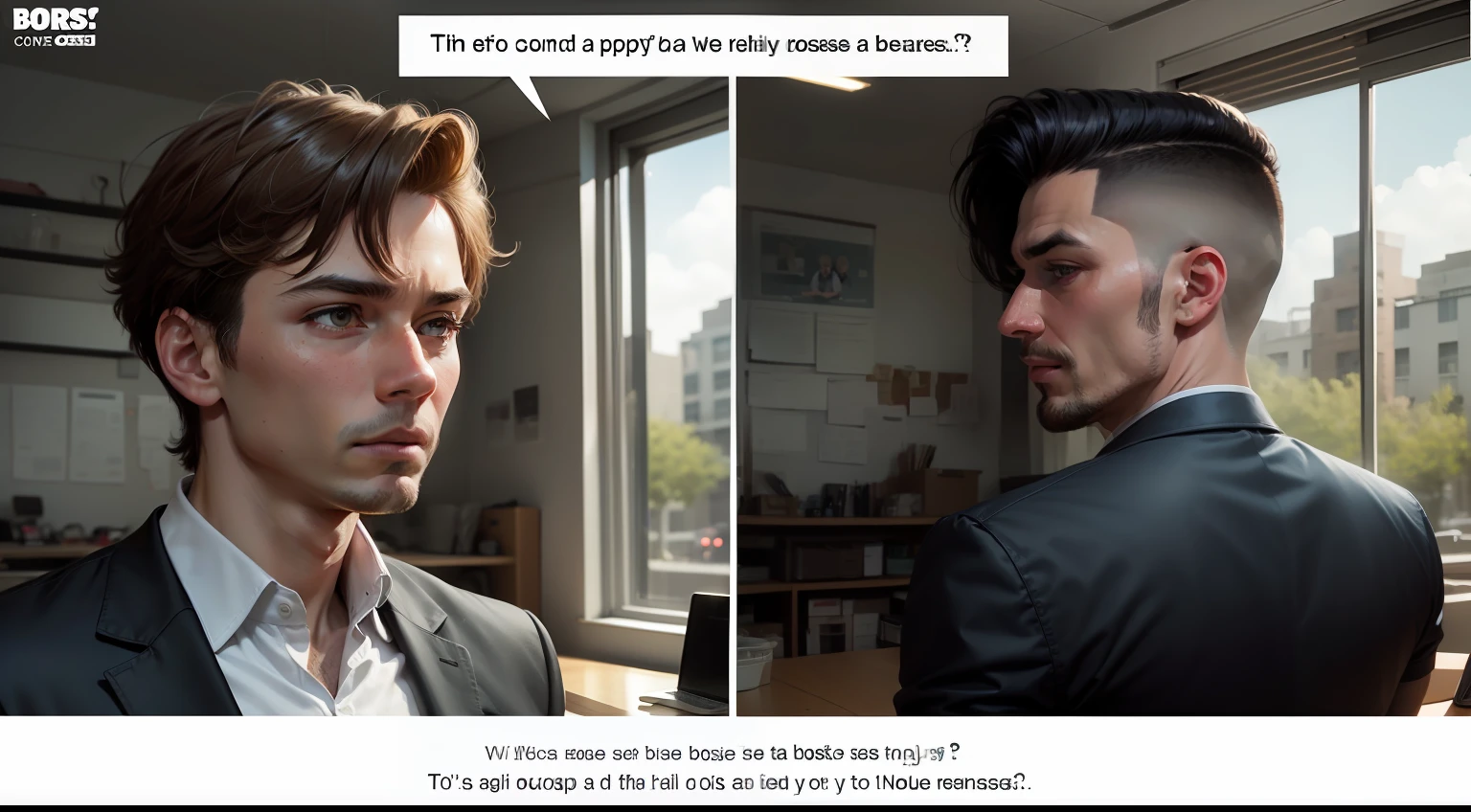 comic ?????,The boss asked the employee to return to his place