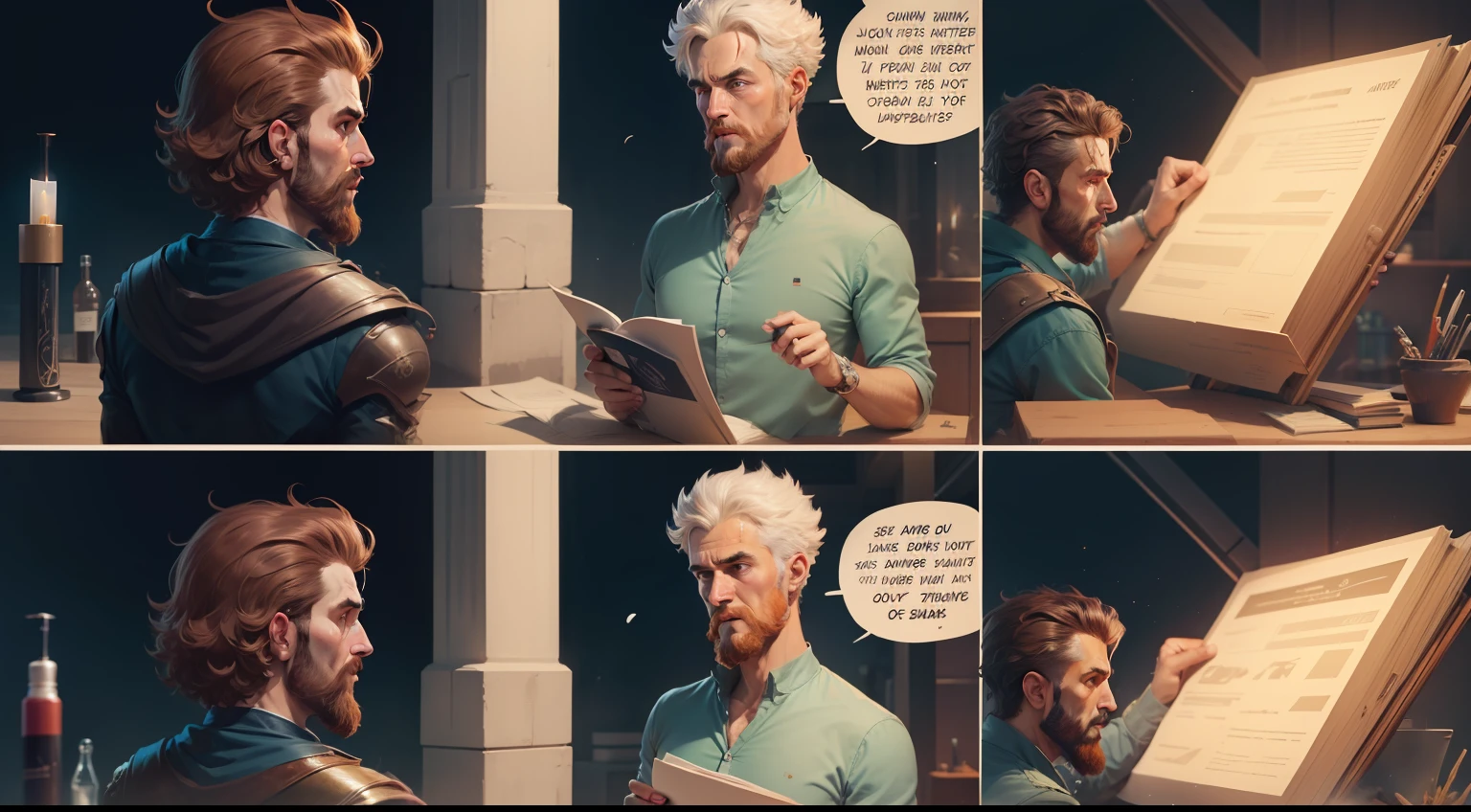 comic strip,Archimedes was imparting his knowledge