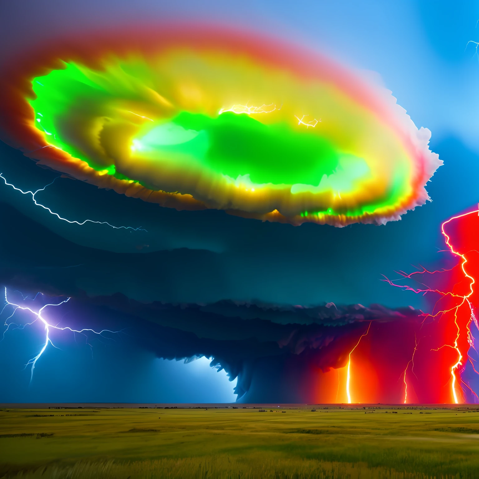 Tornado warning, chaos, gods wrath, concept art, 4k